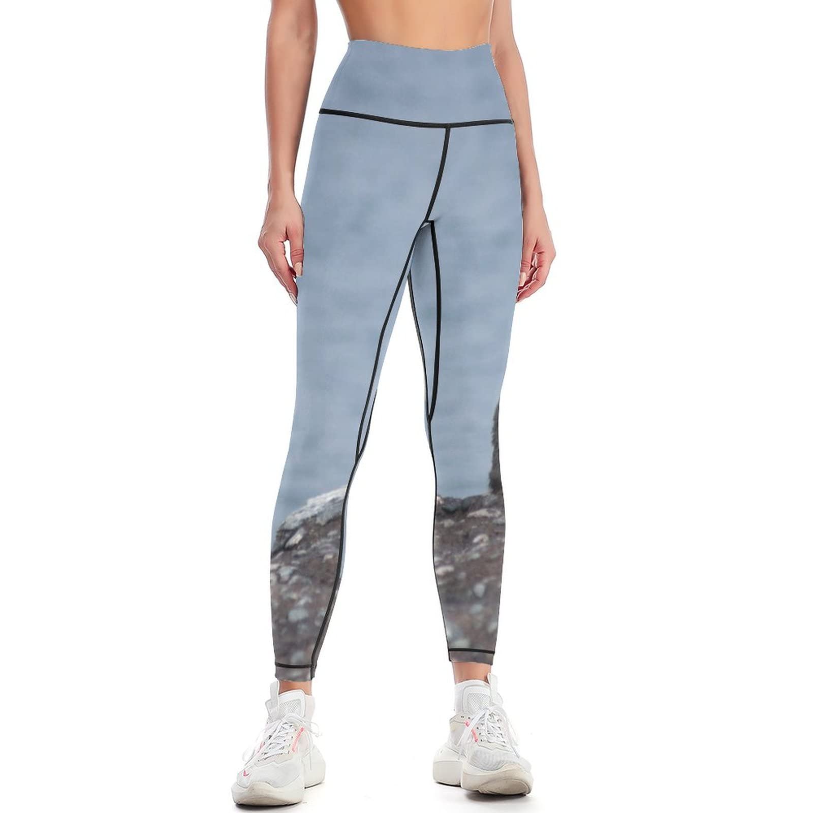 JZDACH Women's High Waist Yoga Pants with Tummy Control - Stretchy Workout Leggings for Running, Gym & Lounge Wear