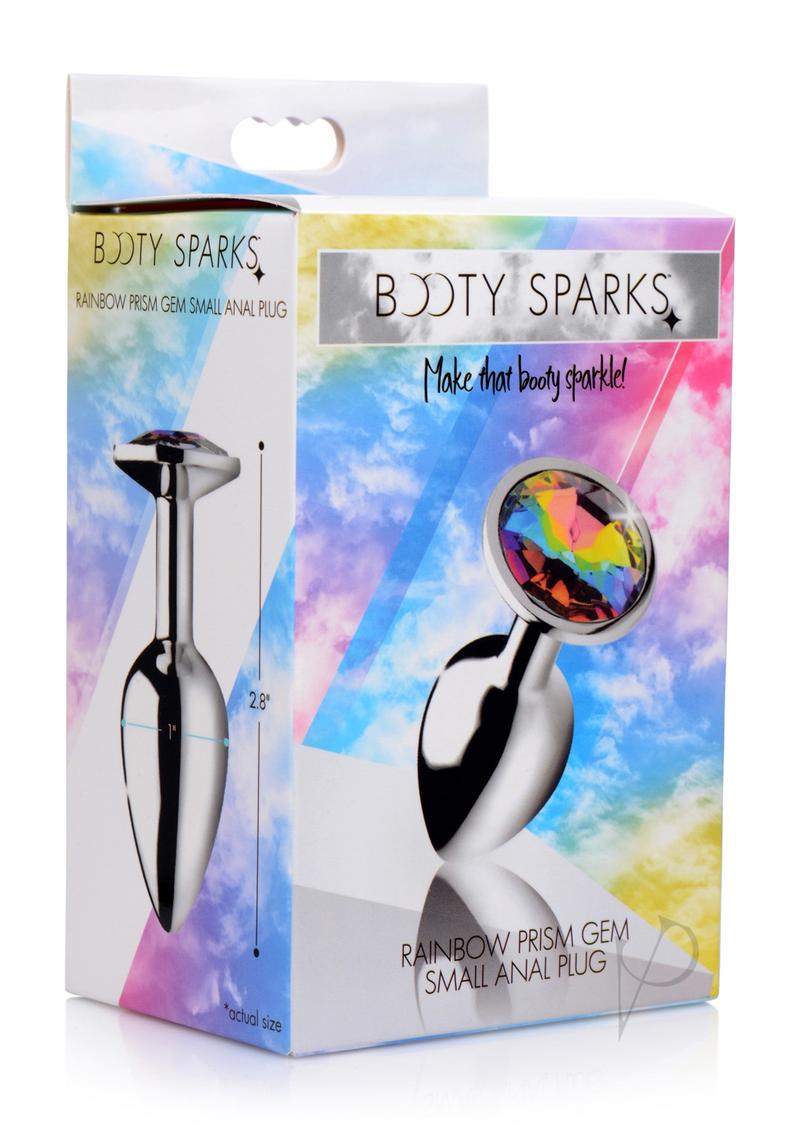 Booty Sparks Rainbow Prism Gem Anal Plug - Small Size for Comfort & Style | Perfect for Couples Play & Sensual Exploration