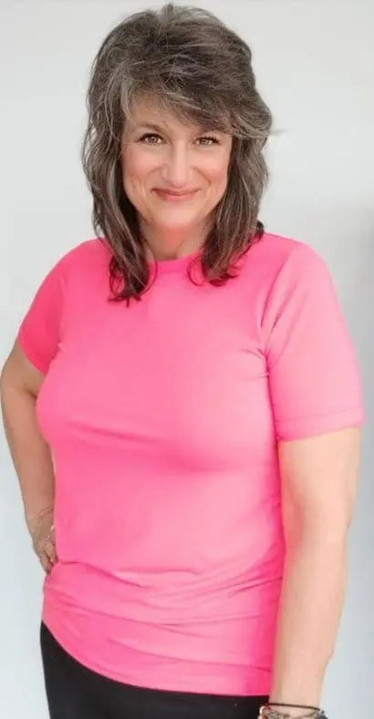 Coral Short Sleeve T-Shirt for Women - Soft Cotton Casual Top for Summer, Beach, and Everyday Wear