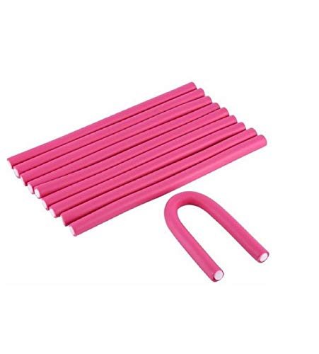 Flexi Rods Magic Stick Rollers - 10pcs Professional Soft Twist Hair Curlers for Natural Curls & Waves | Heatless Hair Styling Tools for Salon-Quality Results at Home | Perfect for Overnight Curls, Protective Styles & DIY Hairstyles