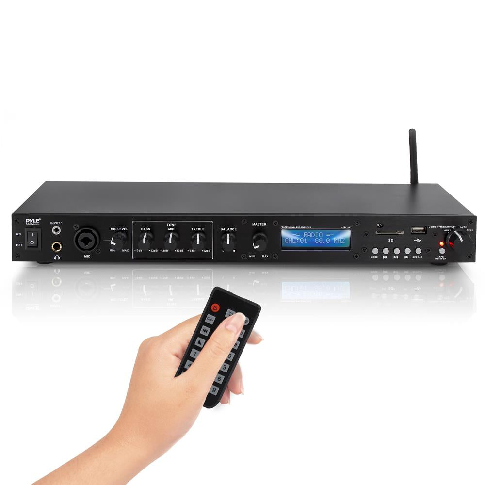 Wireless Bluetooth Preamplifier Receiver - Hi-Fi Audio Stereo Preamplifier with RCA Output for Home Theater, Turntable & Speaker System | Perfect for Vinyl Records, TV Sound & Music Streaming