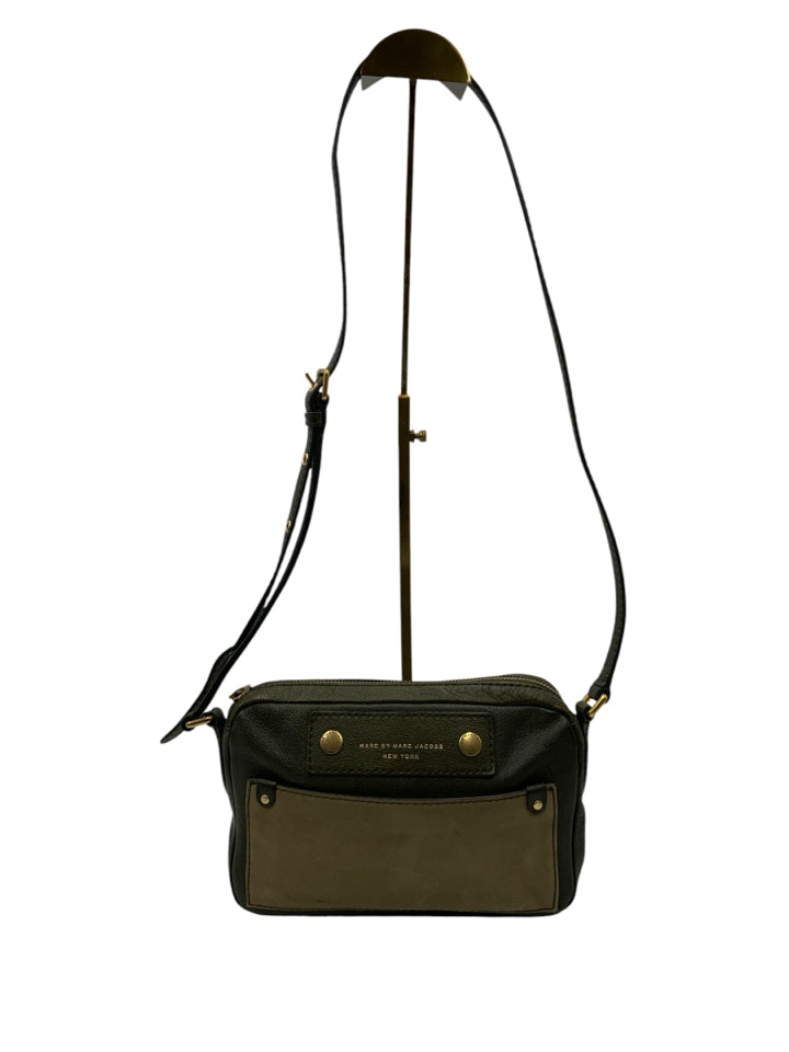 Marc by Marc Jacobs Genuine Leather & Suede Crossbody Bag for Women - Stylish Shoulder Purse for Everyday Use, Travel & Date Night