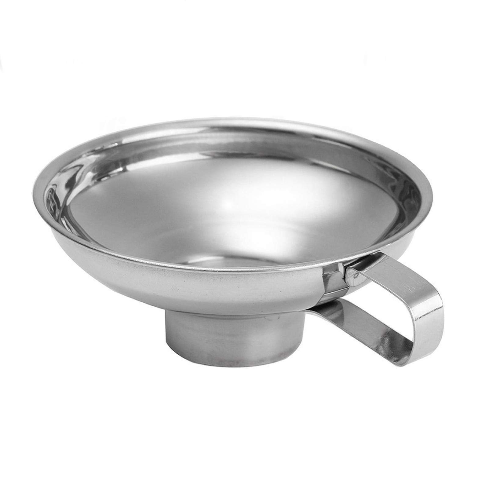 MOFUCA Stainless Steel Kitchen Funnel - Food Grade Wide Mouth Funnel for Wine, Milk, Oil & Liquids - Durable Cooking & Baking Tool for Home, Bar & Restaurant Use