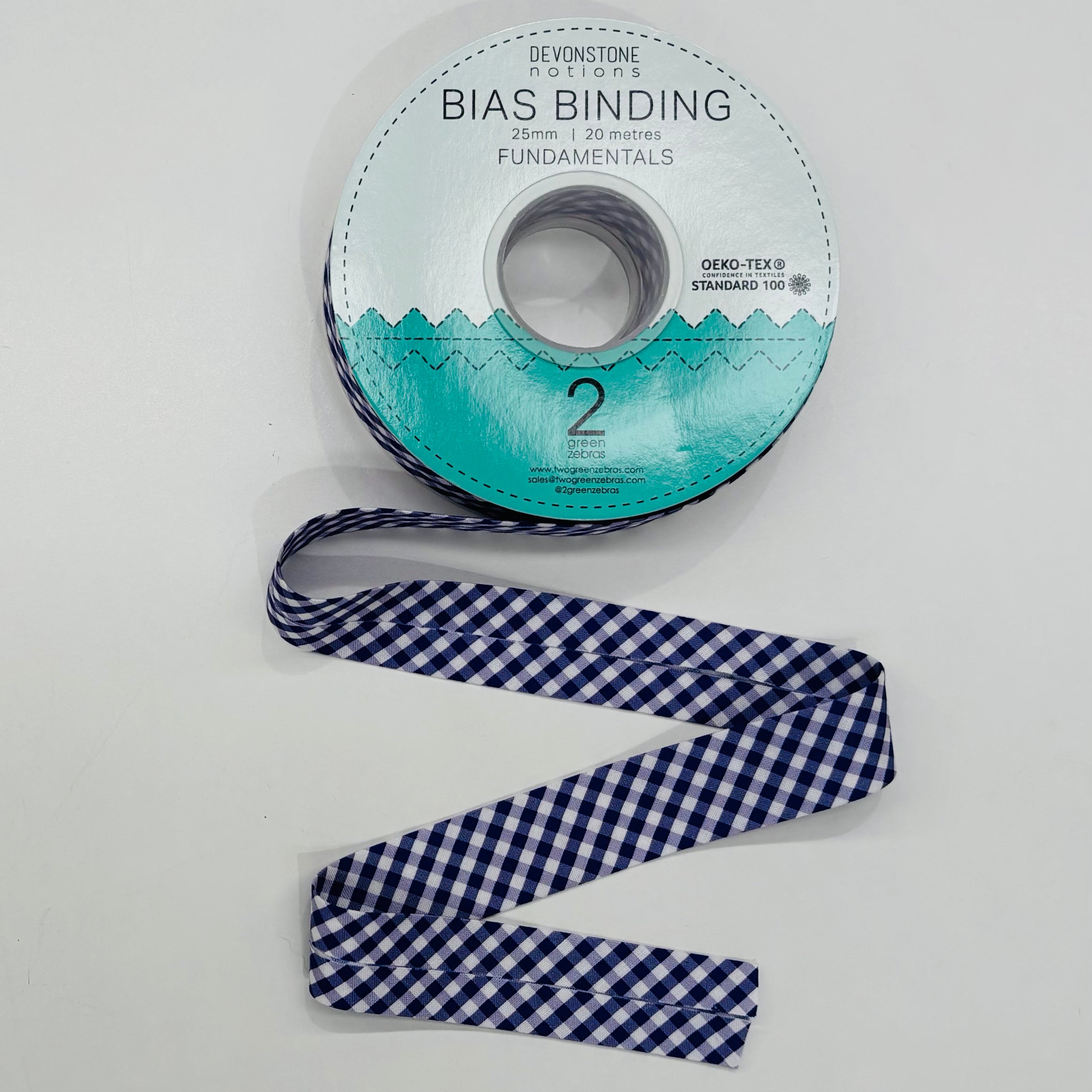 Jeff Check 25mm/1 Inch Double Fold Bias Binding Tape - Premium Fabric Edge Trim for Sewing, Quilting & DIY Crafts - Perfect for Garments, Home Decor & Scrapbooking Projects