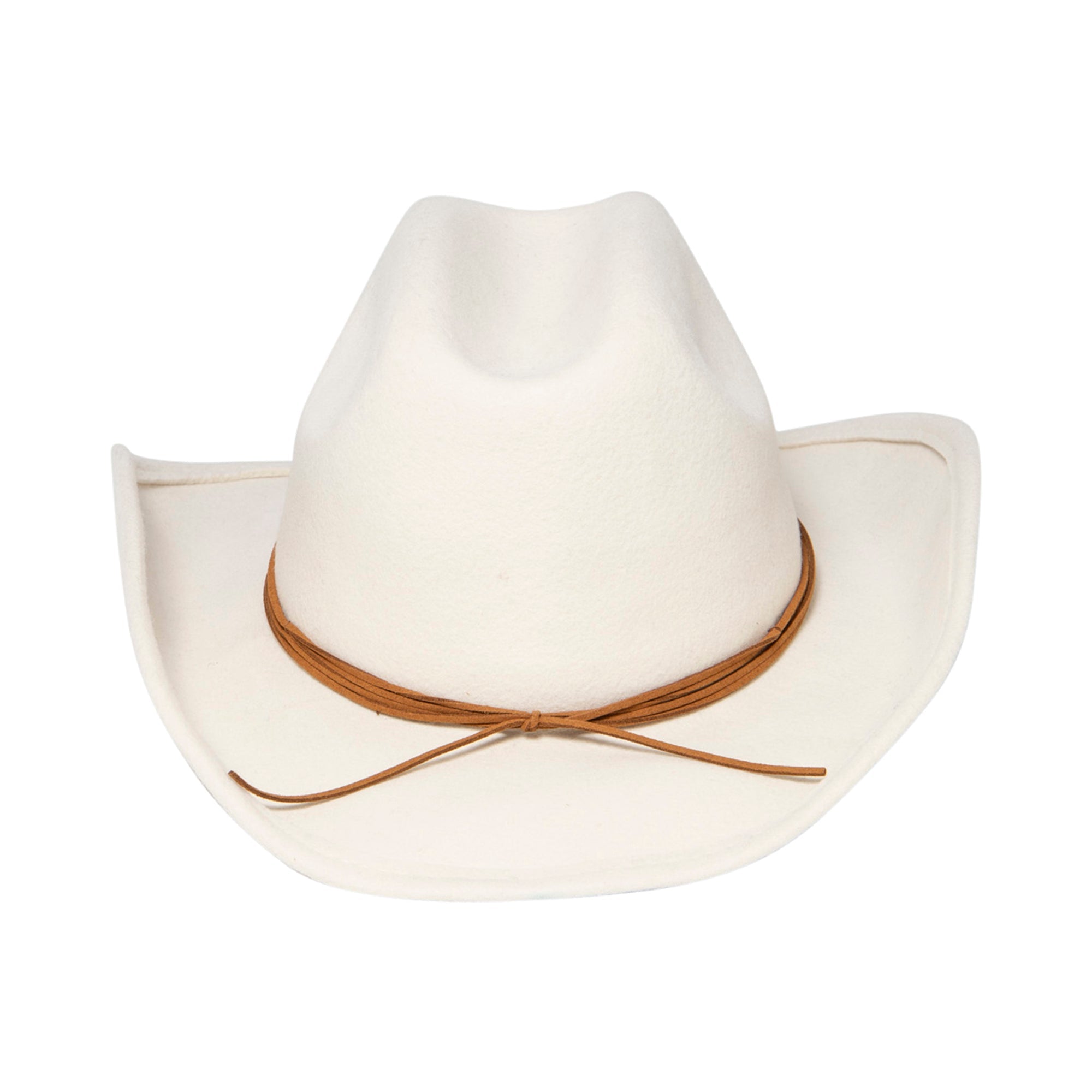 Stylish Women's Felt Cowboy Hat with Twisted Faux Leather Band - Western Fashion Accessory for Rodeo, Country Music Concerts & Outdoor Adventures