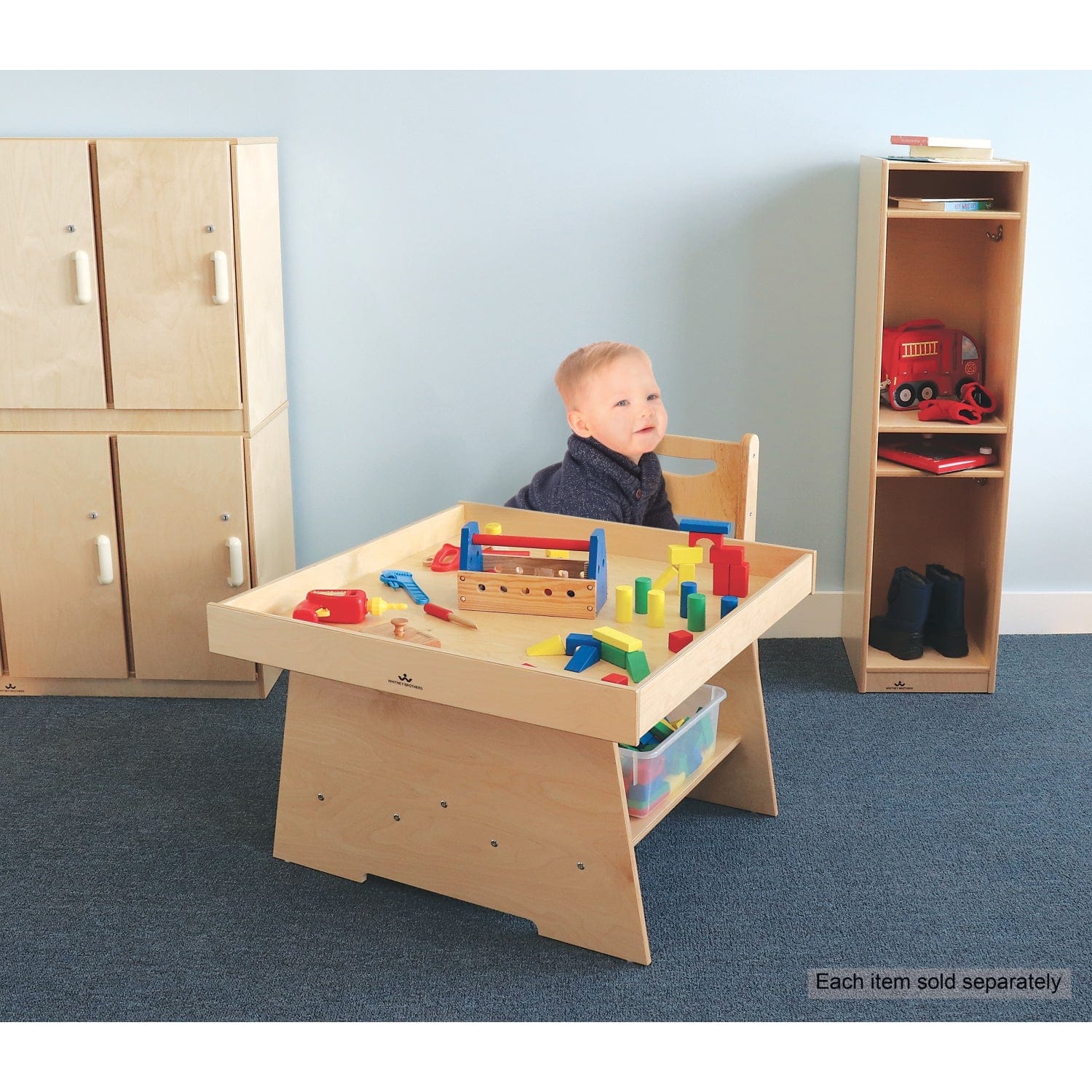 Big Wide Discovery Table - Kids Activity Table for Learning & Play - Perfect for Home, Classroom & Daycare Use