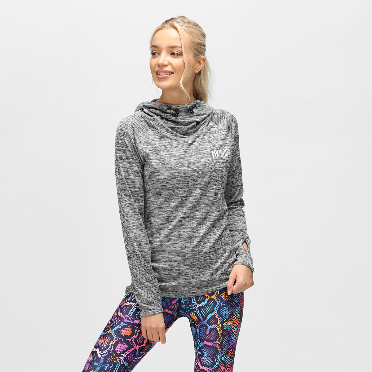 Stylish Grey Cowl Neck Hoodie for Women - Soft & Comfortable Pullover Sweatshirt | Perfect for Casual Outfits, Loungewear & Fall Fashion