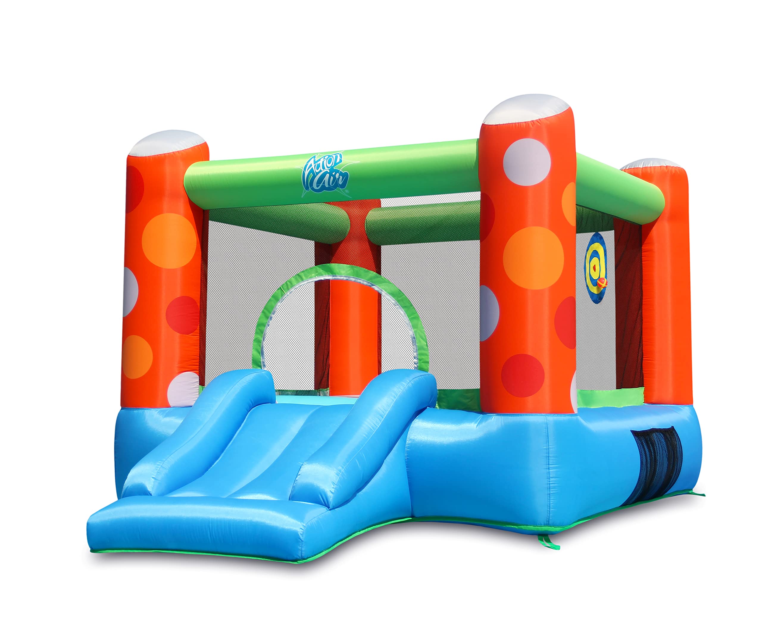 **ACTION AIR Inflatable Bounce House with Air Blower - Durable Sewn & Extra Thick Bouncy Castle for Kids - Backyard Jump House for Family Fun - Perfect for Birthdays, Parties & Outdoor Play**