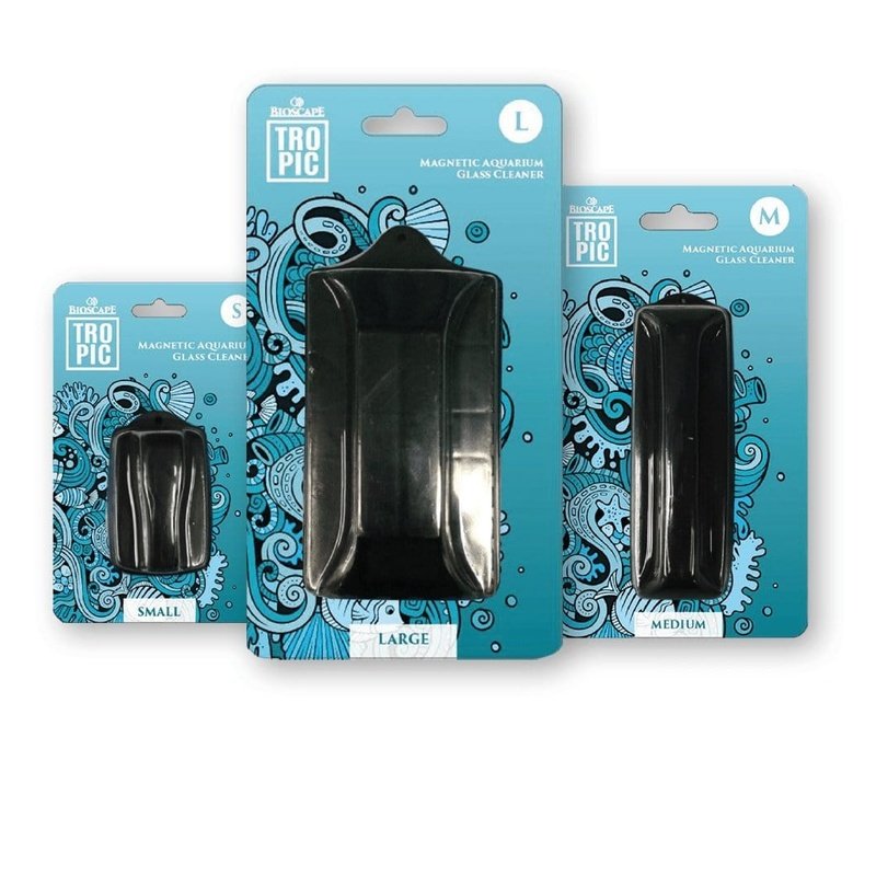 Bioscape Magnetic Aquarium Glass Cleaner - Powerful Algae Scraper for Fish Tanks, Easy to Use Underwater Cleaning Tool for Freshwater & Saltwater Aquariums - Perfect for Home, Office or Pet Store Fish Tank Maintenance