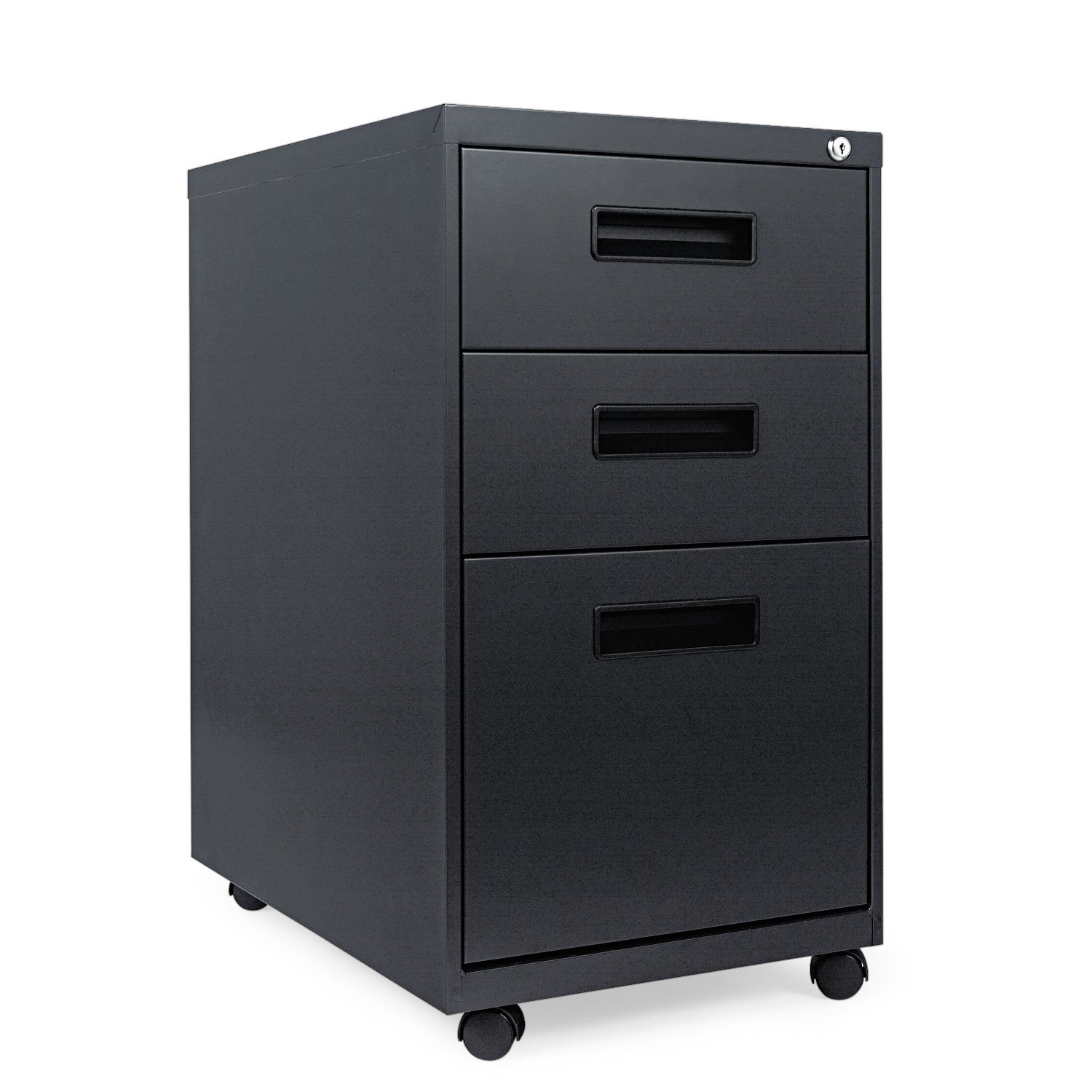 3-Drawer Mobile File Cabinet with Wheels - Portable Storage Organizer for Office, Home, or Classroom - Heavy Duty Rolling File Cart for Documents, Folders, and Supplies - IFA146