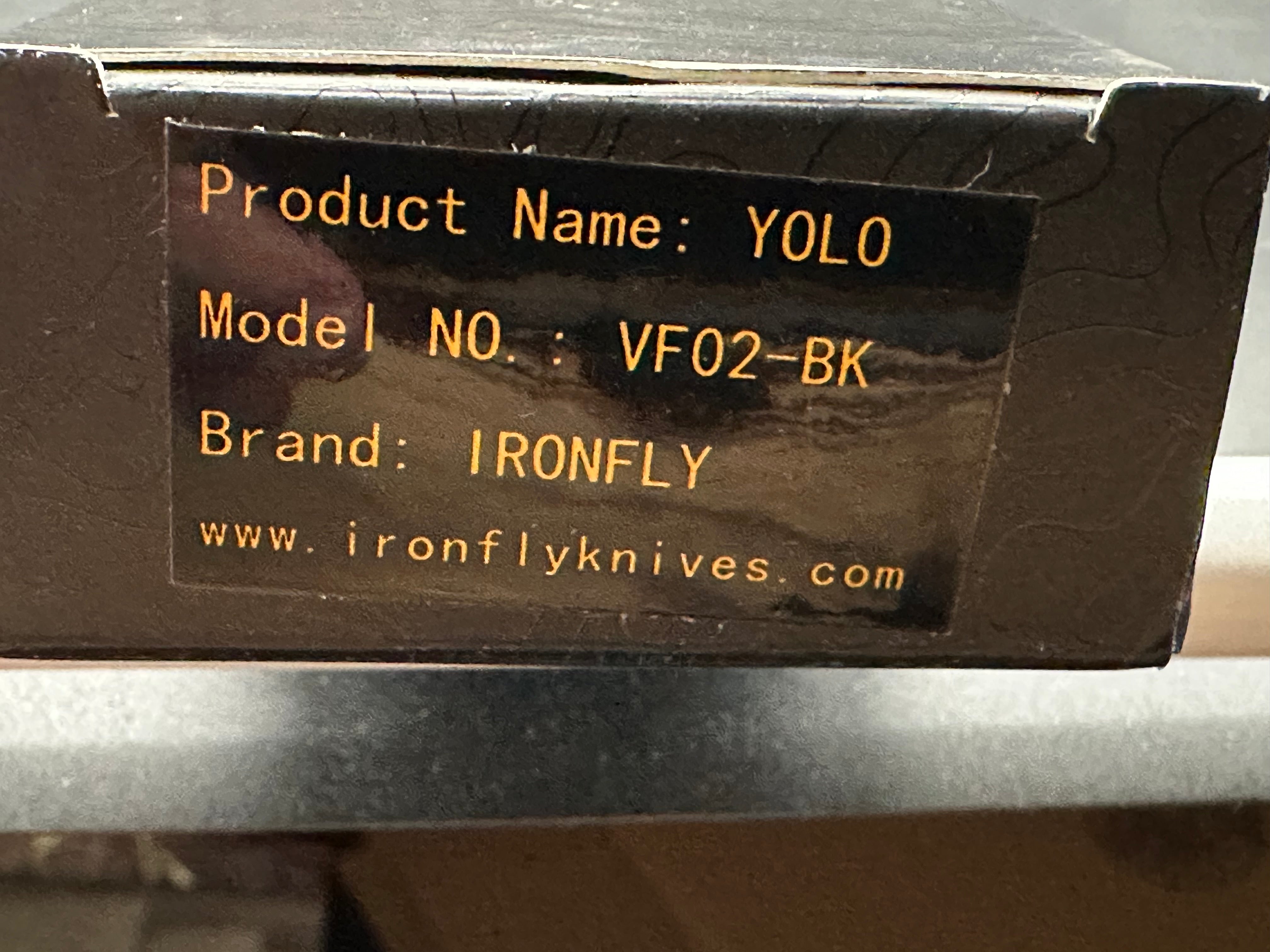 Ironfly (Kunwu) YOLO Button Lock Pocket Knife - 14C28N Stainless Steel Blade & Black G10 Handle - EDC, Camping, Outdoor Survival Gear