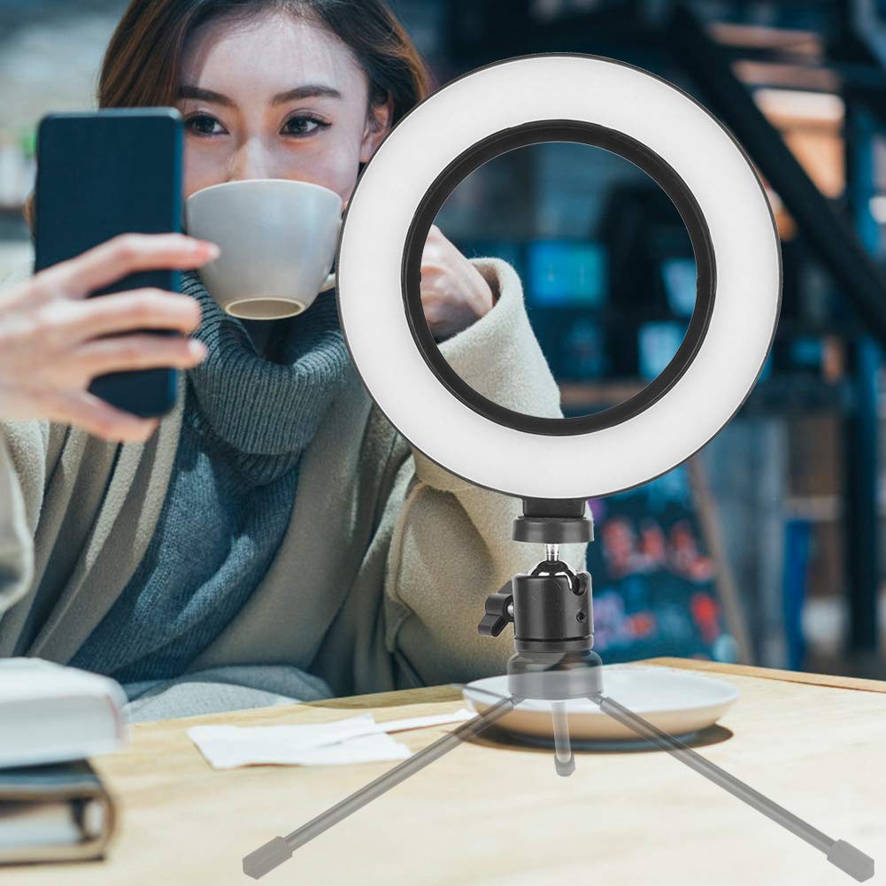 PRAV® LED Video Light with 3 Lighting Modes - Professional Photography Fill Light for YouTube, TikTok & Live Streaming - Perfect for Makeup Artists, Beauty Vloggers & Content Creators