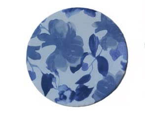 Bahu Home Blue Floral Charger Plate Covers - 6-Pack Handmade Reusable Placemat Covers with Fabric Storage Bag | Elegant Table Setting for Weddings, Parties & Holiday Dining Decor