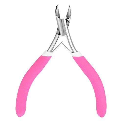 Professional Stainless Steel Nail Clippers & Cuticle Tools Set - Manicure Pedicure Kit for Dead Skin Removal (Rose Red) | Perfect for Home Salon, Travel & Professional Nail Care