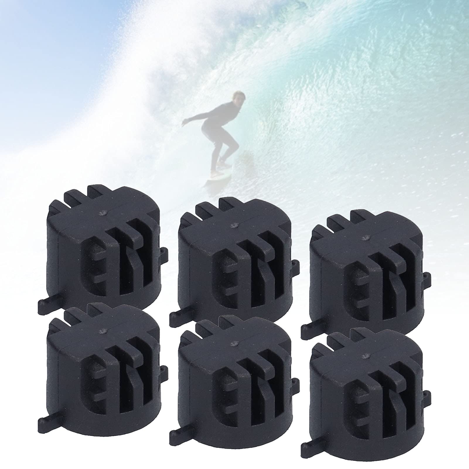 Premium Plastic Surfboard Tail Plug Slot with Durable Foot Rope - Round Cup Design for Enhanced Stability | Perfect for Surfing, Paddleboarding & Water Sports Accessories
