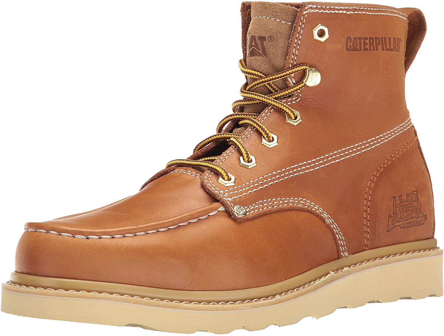 Cat Footwear Men's Glenrock Mid Waterproof Hiking Boot - Durable Leather Outdoor Boots for Hiking, Camping & Casual Wear