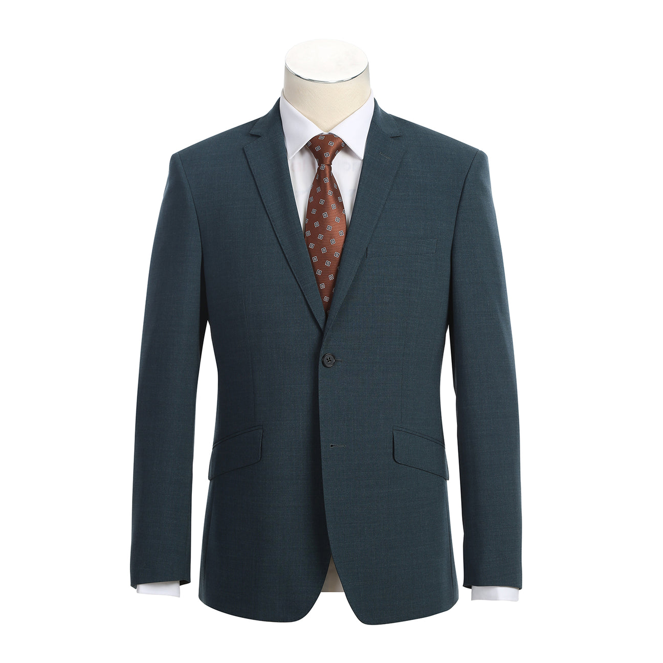 Alessandro Vitello by Renoir Slim Fit Wool Suit for Men - Dark Blue 566 5 | Premium Business Attire for Weddings, Office & Formal Events