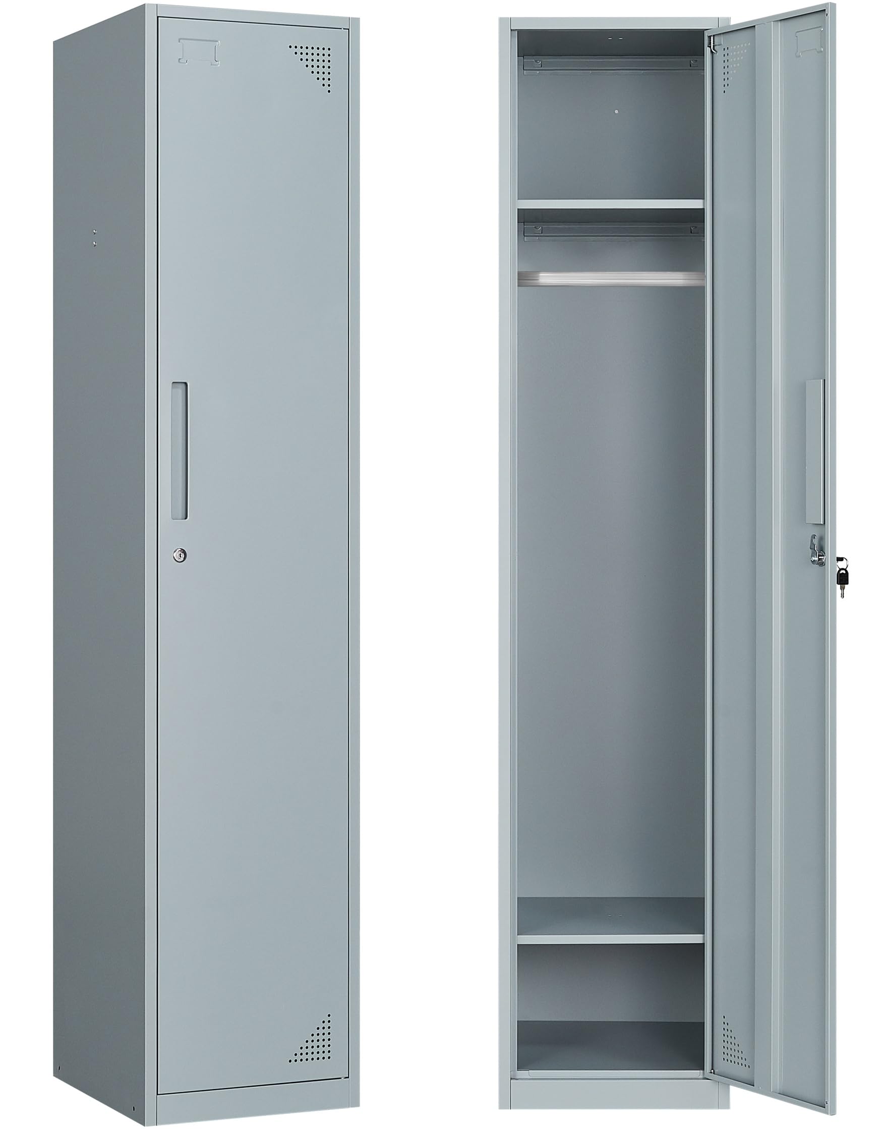 SESESOL Heavy Duty Metal Locker Cabinet - 71