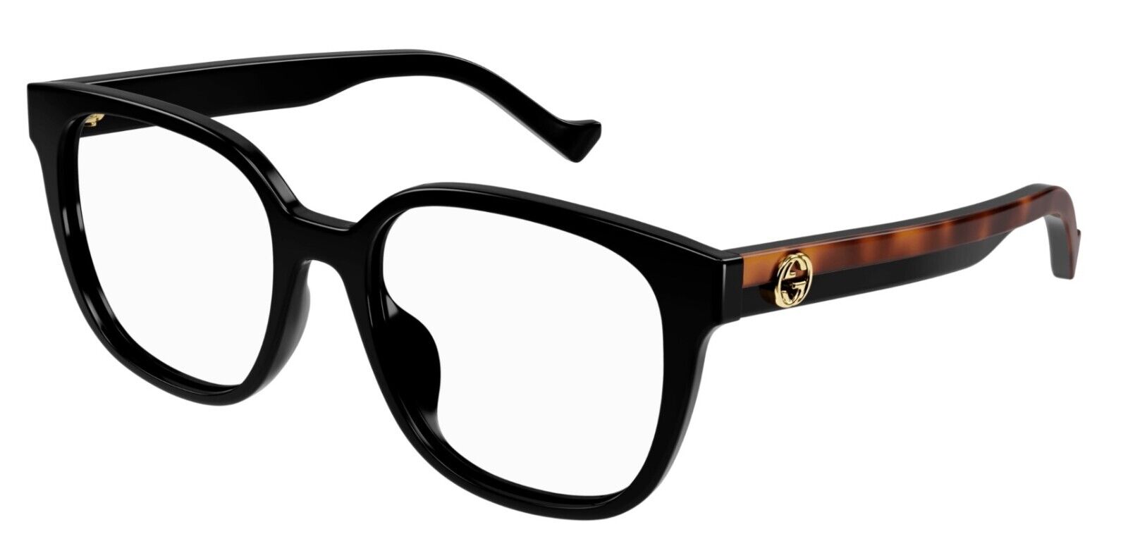 Gucci GG1305OA 001 Black Rectangular Women's Eyeglasses - Stylish Designer Glasses for Women | Perfect for Work, Reading & Fashion Accessories
