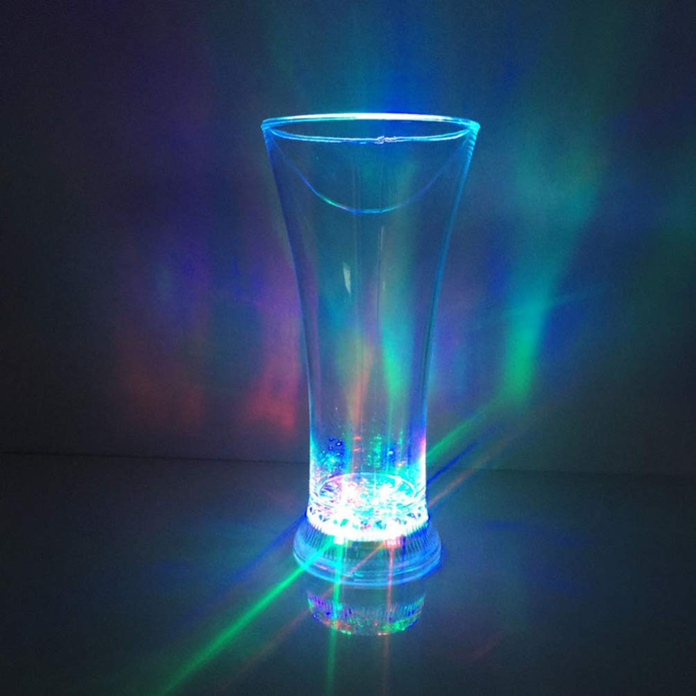 Uonlytech LED Light Up Drinking Cups - 5Pcs Color Changing Party Cups for Weddings, Clubs & Christmas Celebrations | Perfect for Night Parties, Bachelorette Events & Holiday Gatherings