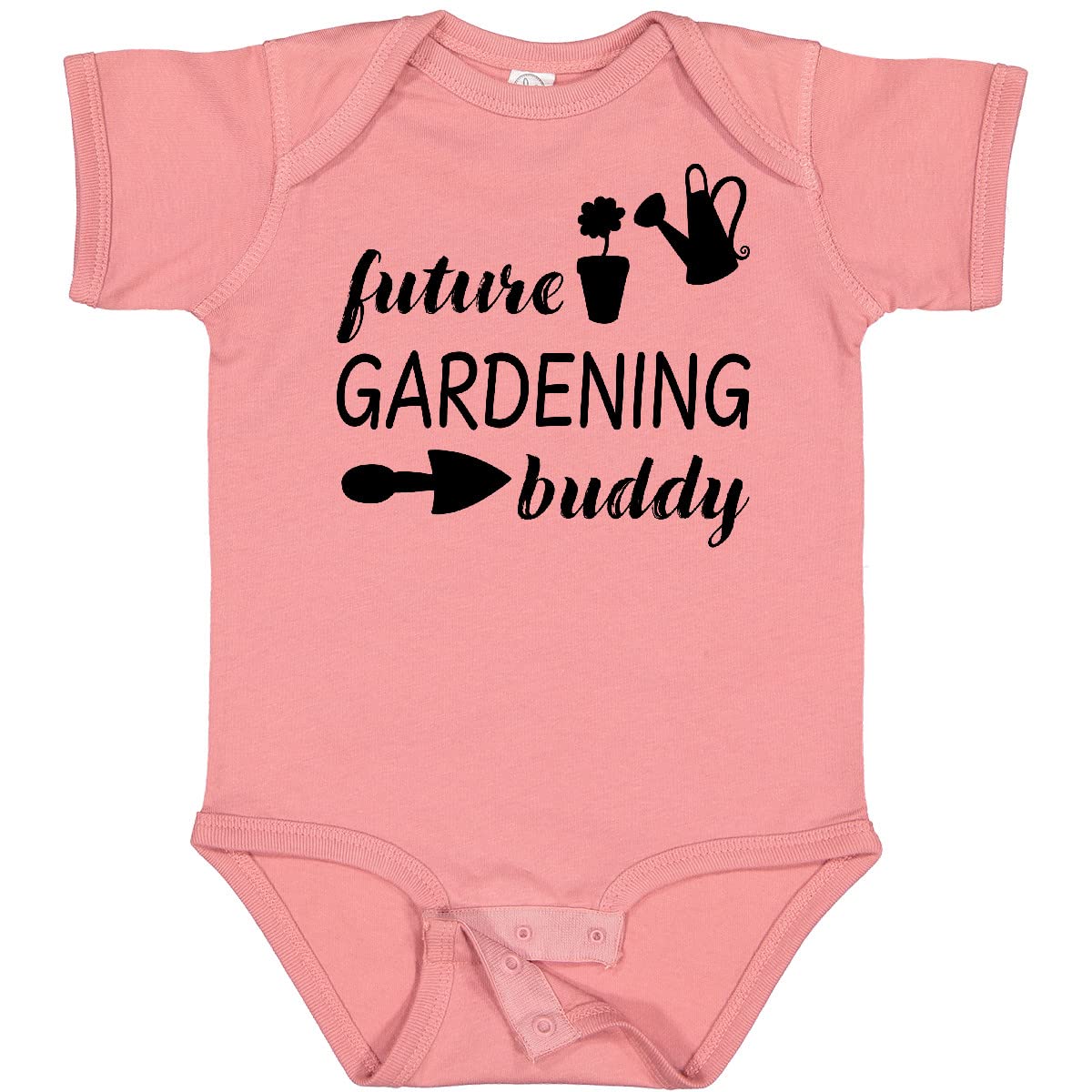 Inktastic Future Gardening Buddy Baby Bodysuit - Cute Organic Cotton Onesie for Infants & Toddlers - Perfect Gift for Plant-Loving Parents (Newborn, 3-6M, 6-12M, 12-18M) - Ideal for Family Gardening Days, Baby Photoshoots & Earth Day Celebrations