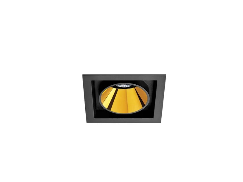 Black Foster Micro Recessed LED Downlight - Energy Efficient 1 Inch Ultra-Thin Ceiling Light for Kitchen, Bathroom & Closet Lighting