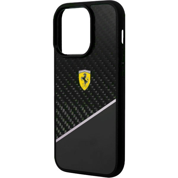 Ferrari Carbon Fiber Case for iPhone 14 - Premium Protective Cover with Stylish Design - Perfect for Racing Fans & Daily Use
