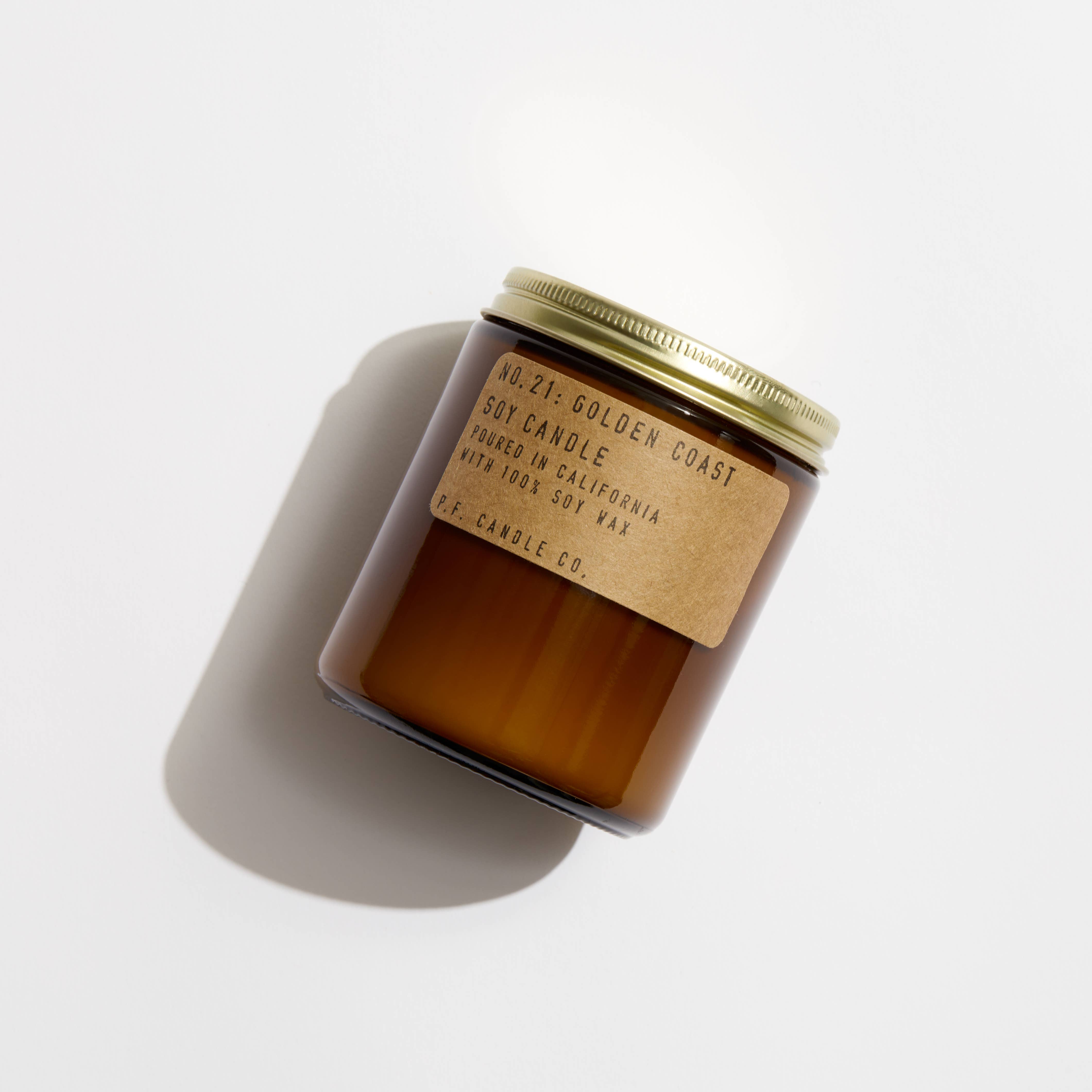 Premium Golden Coast Scented Soy Candle - Handmade, Natural, Long-Lasting Fragrance for Home, Relaxation & Aromatherapy - Perfect for Living Room, Bedroom, Spa & Gift Giving
