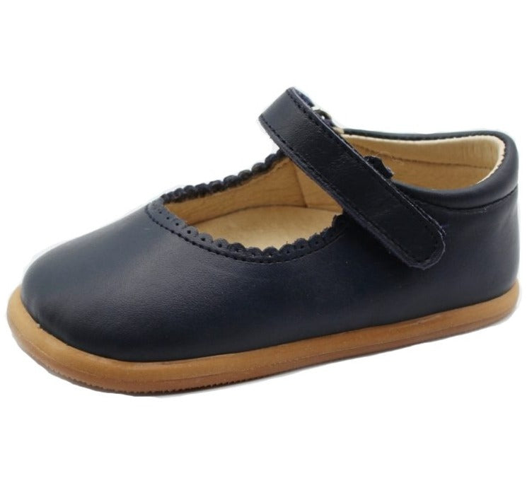 Blanditos by Crio's Girls Chloe Mary Jane Shoes - Navy Blue Mary Janes for Toddlers & Kids - Comfortable School & Dress Shoes for Girls