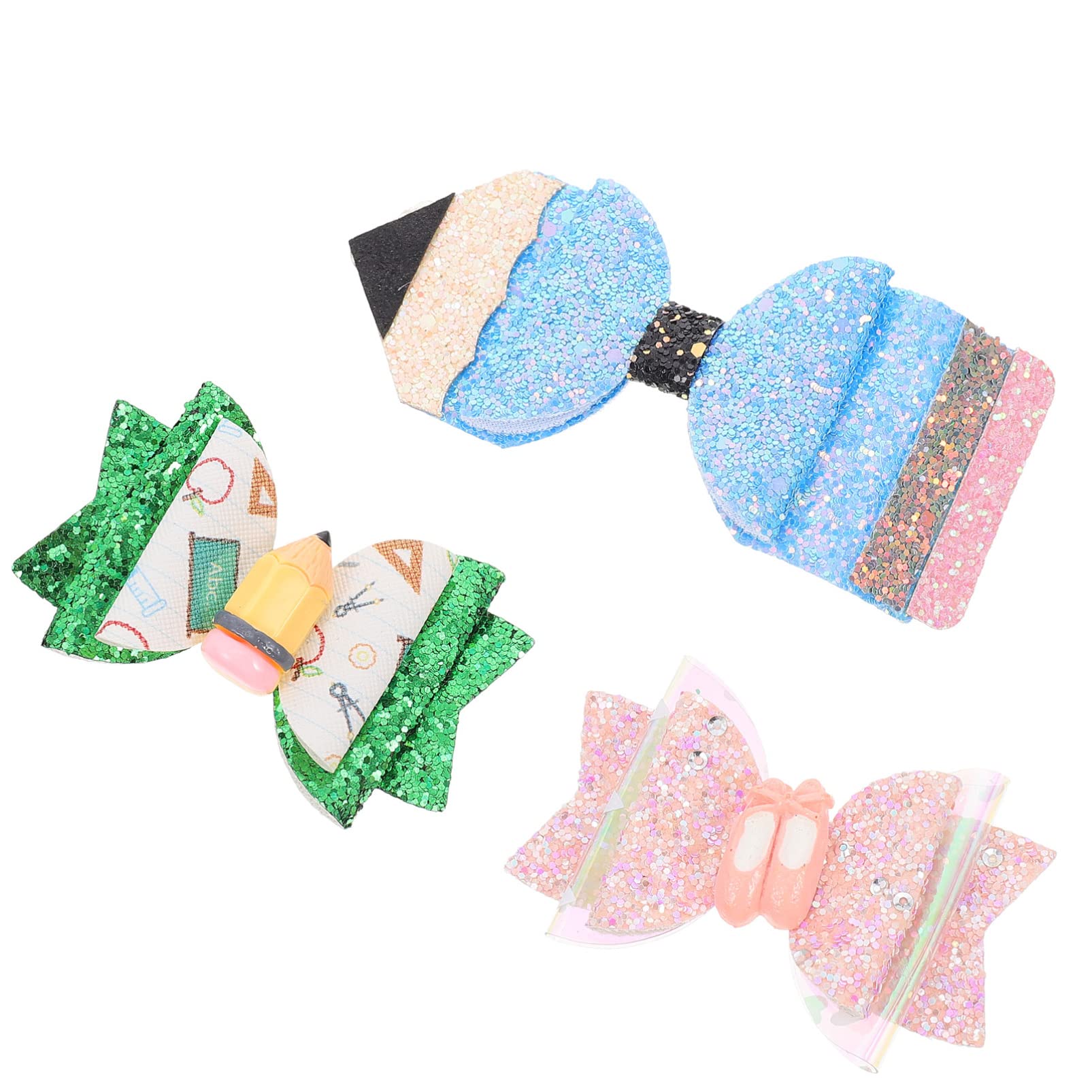 ABOOFAN 3 Pack Girls Hair Bows - Cute Bowknot Hair Clips with Alligator Clips for Little Girls & Women | Perfect for Back to School, Holidays, Parties & Everyday Hair Accessories