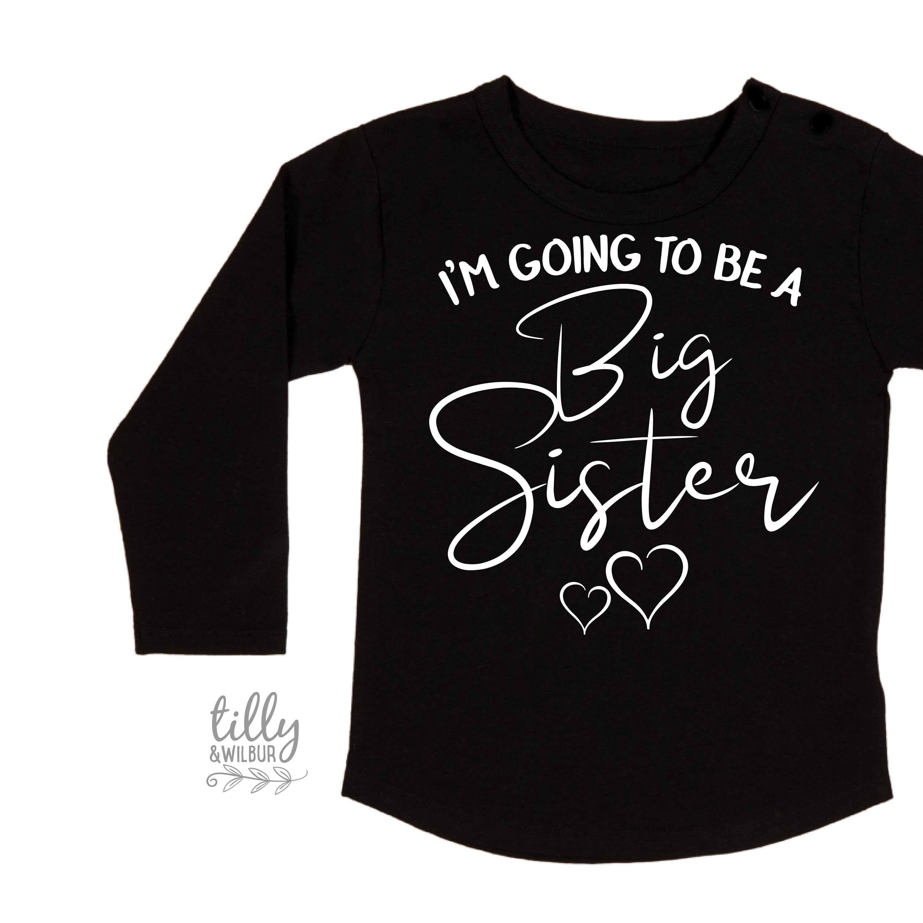 Big Sister T-Shirt - Comfortable & Stylish Sister Gift for Women & Girls - Perfect for Birthdays, Family Events & Sibling Bonding