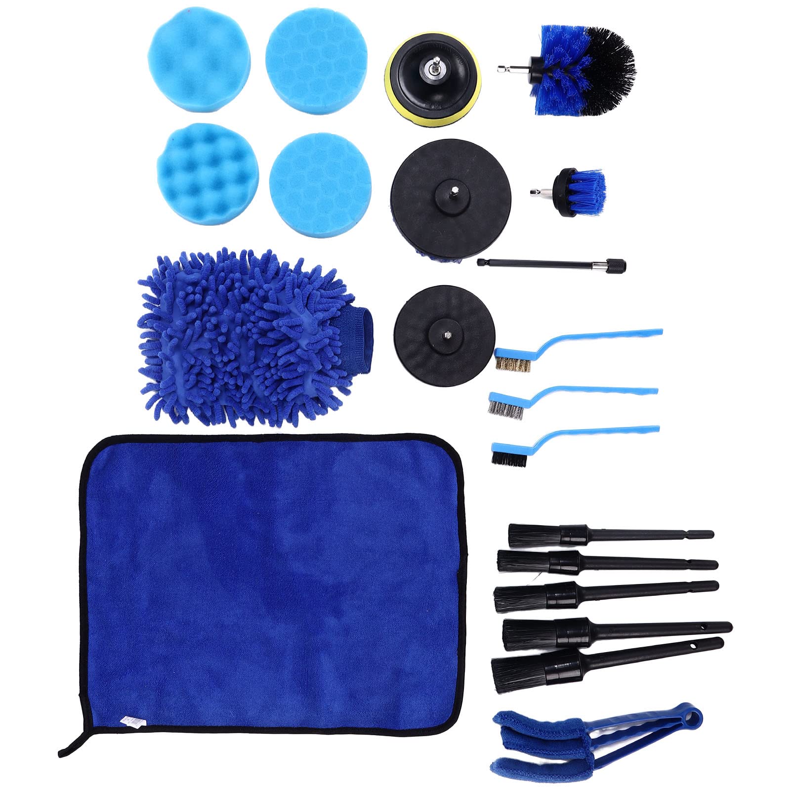 Premium Car Cleaning Tools Kit - High Hardness PP Wheel & Tire Brush Set for Auto Detailing | Perfect for Kitchen, Garage & Outdoor Use