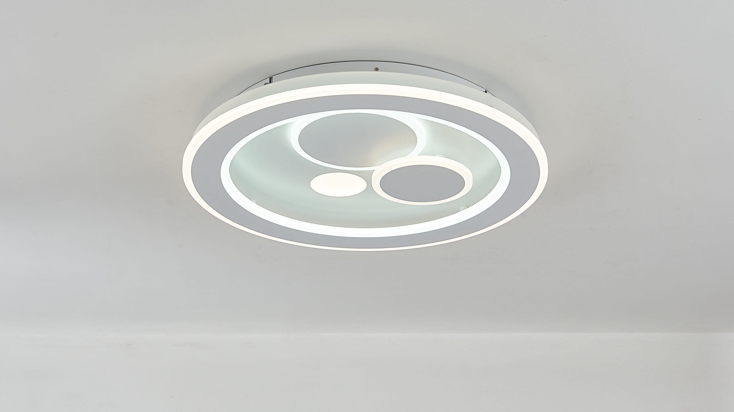 50W Round Small Santorini Oyster LED CCT Recessed Downlight - Dimmable Warm to Cool White (2700K-6500K) for Bedroom, Kitchen, Living Room, and Office Lighting