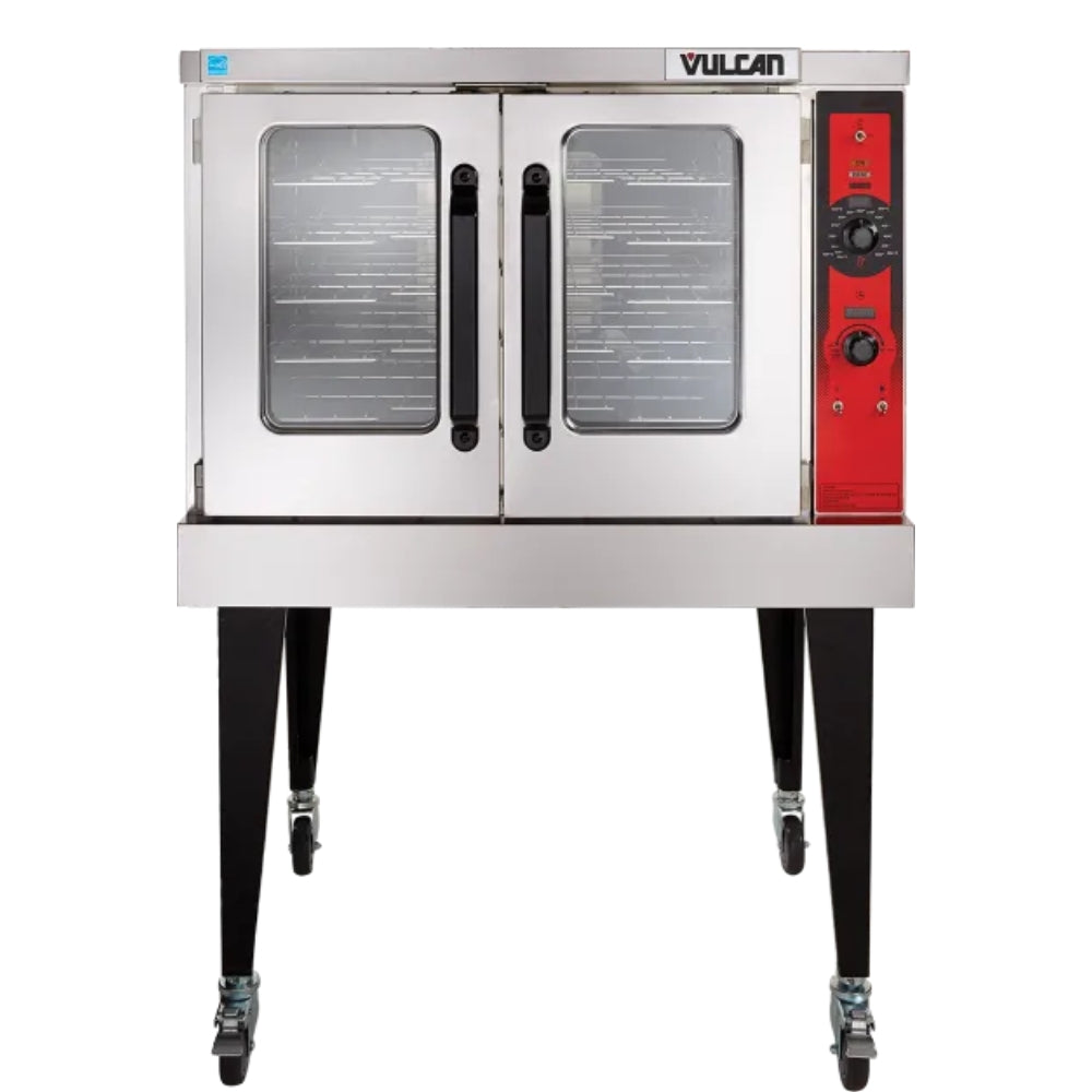 Vulcan VC5GD Single Deck Full-Size Commercial Convection Oven - Natural Gas - Perfect for Restaurants, Bakeries & Catering Businesses