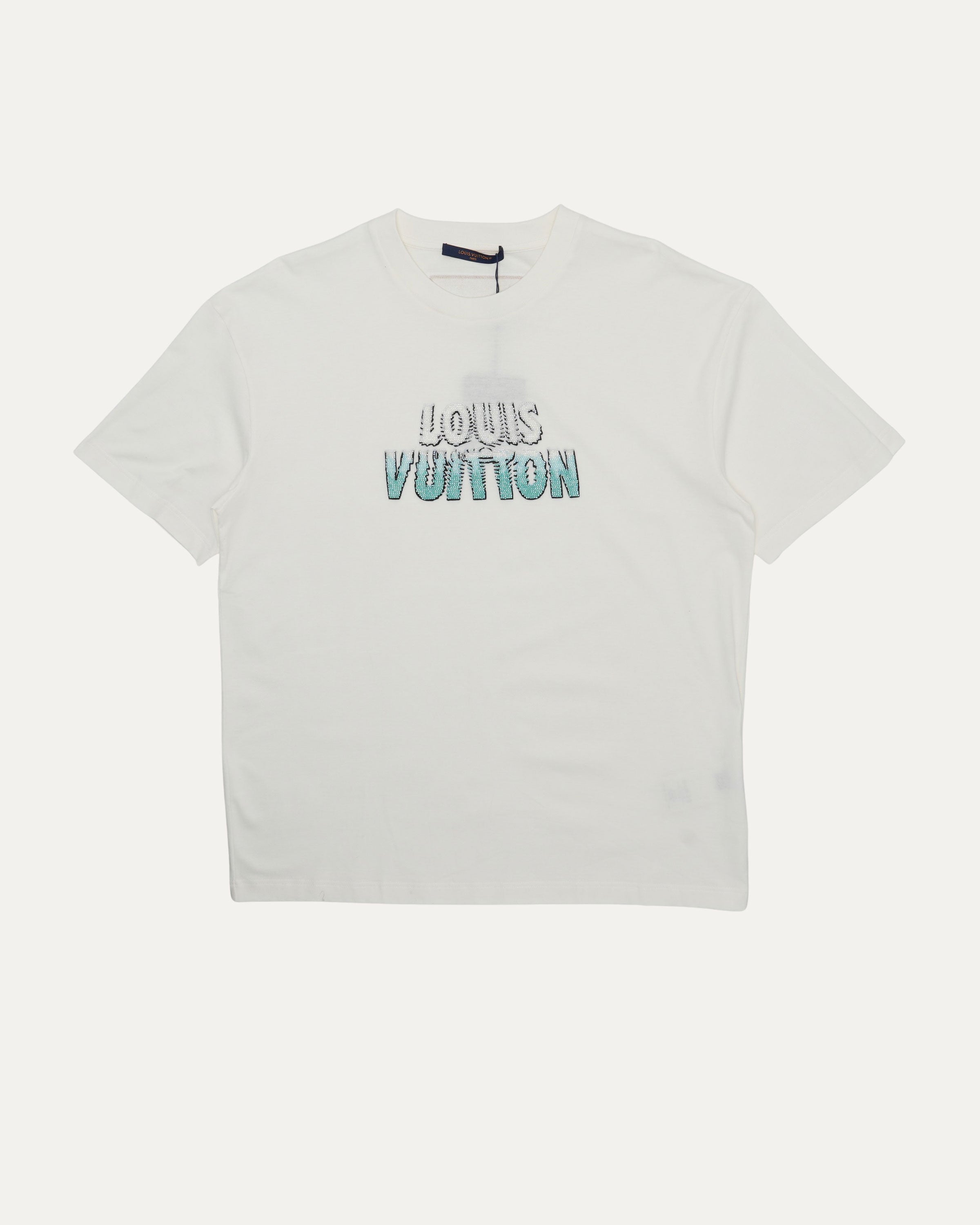 Custom Beaded Logo T-Shirt for Women & Men - Personalized Embroidered Design - Perfect for Casual Wear, Gifts & Team Events