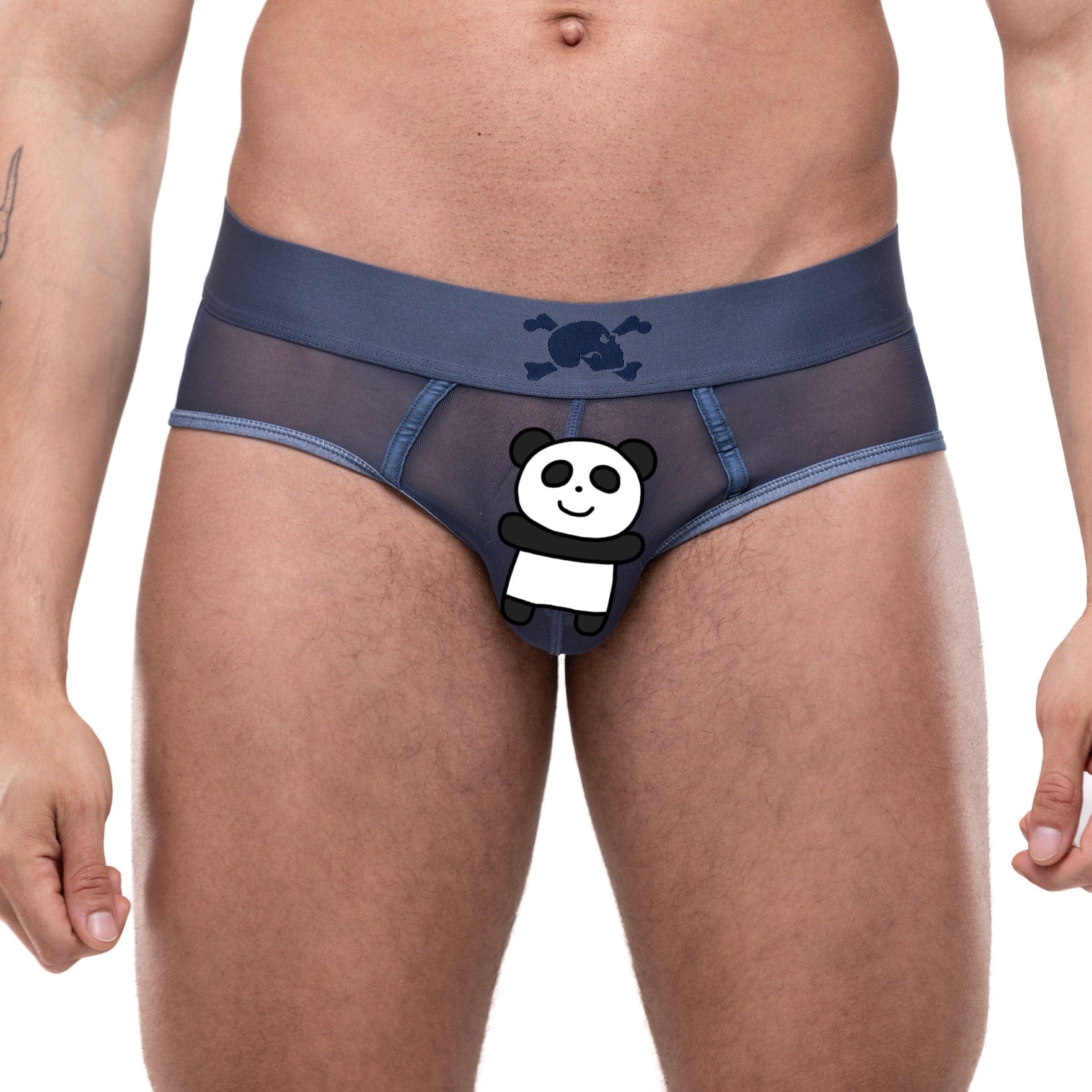 Just The Bones Sheer Brief Blue - Comfortable & Stylish Women's Underwear for Everyday Wear, Sleep & Lounge