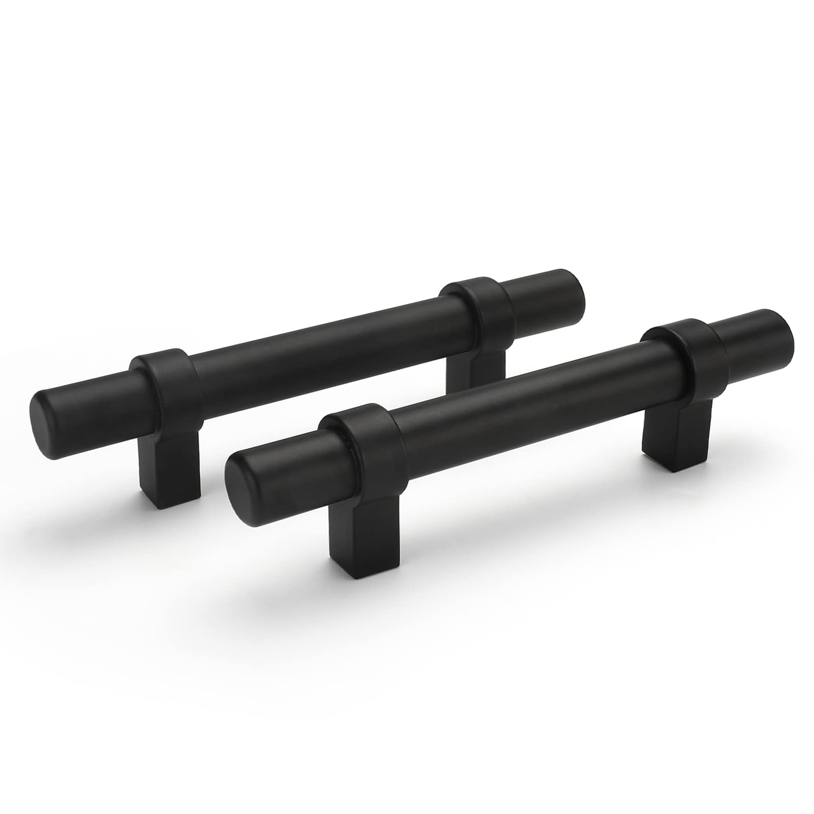 15-Pack Matte Black Cabinet Pulls - 3 Inch Drawer Handles for Kitchen & Dresser
