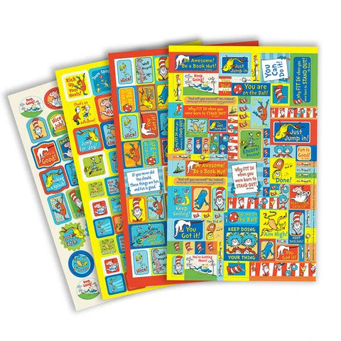 486 Count Dr. Seuss™ Awesome Sticker Book for Kids - Creative Learning Activities, Classroom Rewards & Party Favors