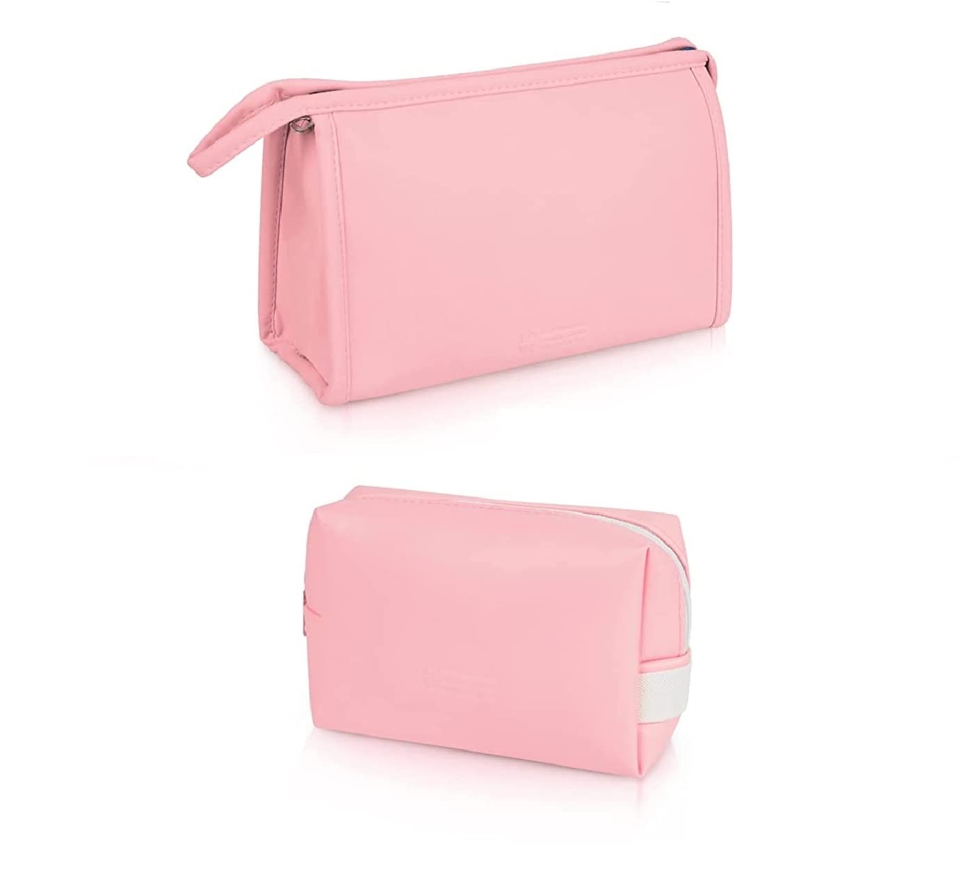 EAYIRA 2-Pack Pink Cosmetic Storage Pouch Set - Waterproof Makeup Bag for Travel & Home Use, Organizer for Cosmetics, Brushes & Toiletries | Perfect for Daily Use, Vacation & Gym Essentials