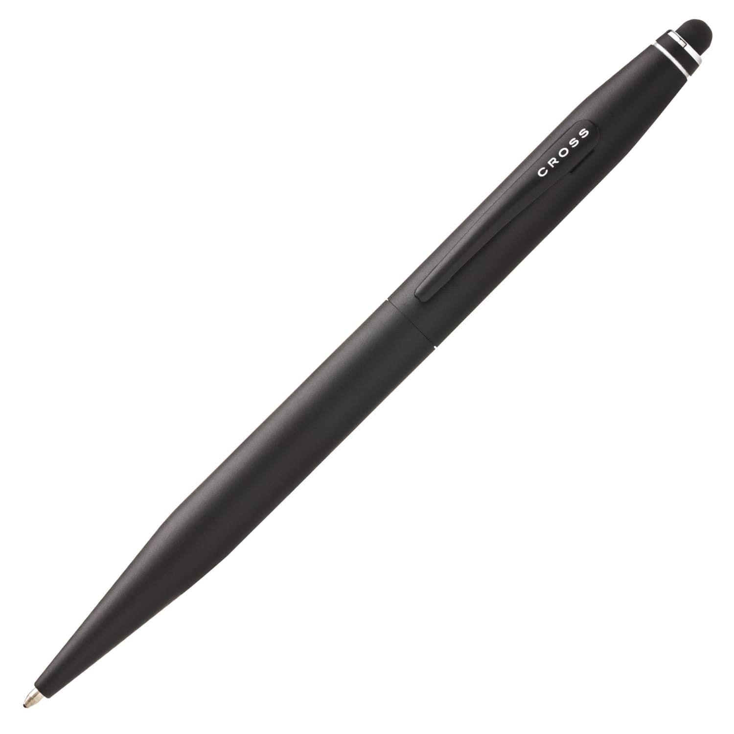 Cross Tech 2-in-1 Ballpoint Pen with Capacitive Stylus - Satin Black for Precise Writing & Touchscreen Use | Perfect for Office Work, Note Taking & Digital Devices