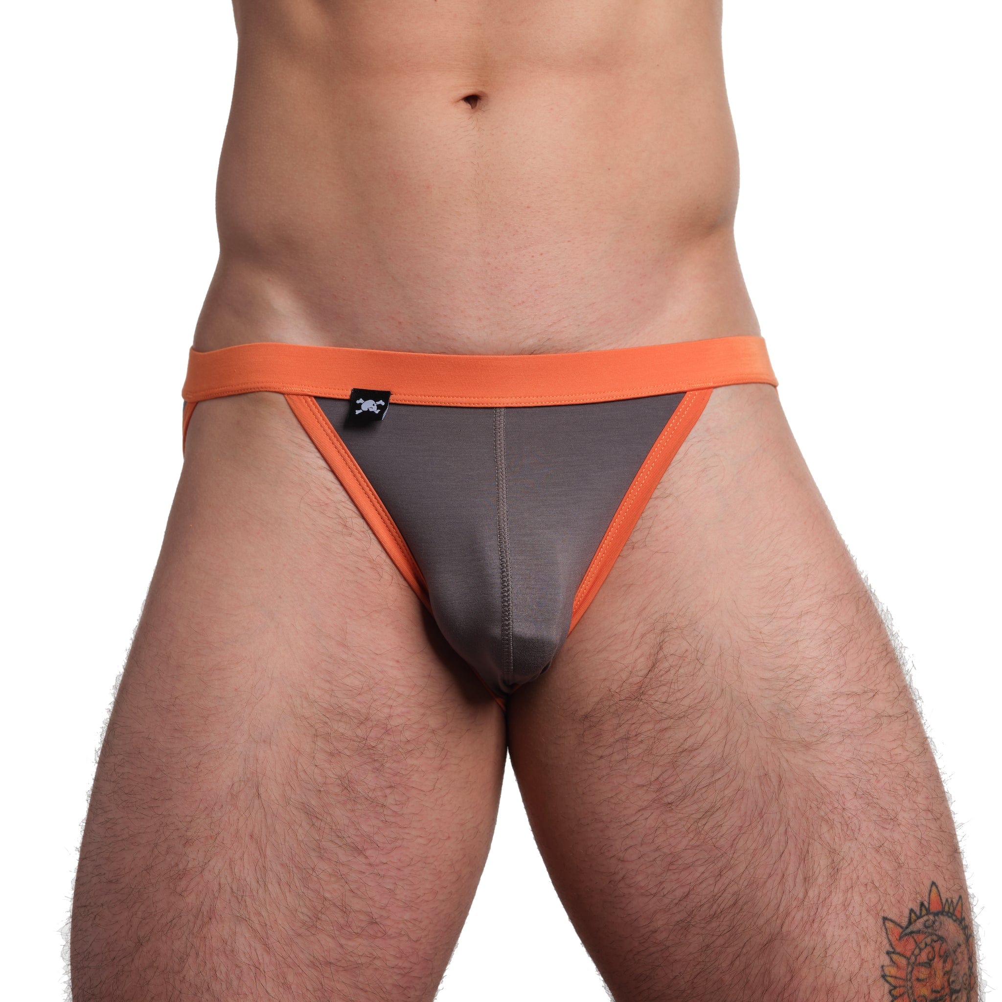 Just The Bones Cloud Sport Brief Grey - Comfortable Men's Underwear for Running, Gym & Everyday Wear