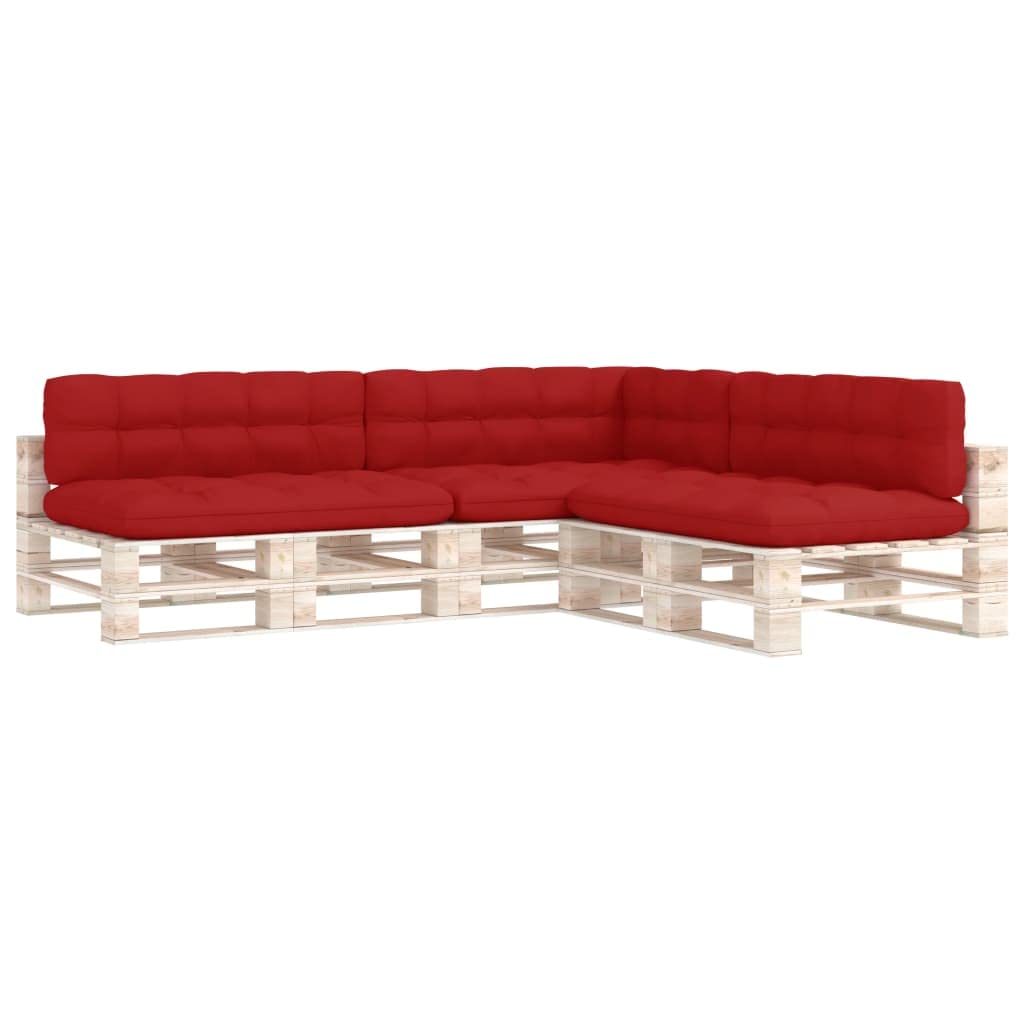 Unfade Memory 7-Piece Outdoor Patio Sofa Cushion Set - Waterproof, UV Resistant Seat Cushions for Garden Furniture (Red) - Perfect for Backyard, Deck, Poolside & Outdoor Lounge