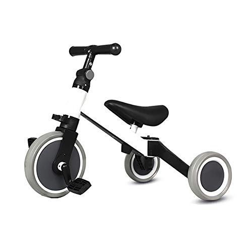 Best 3-in-1 Convertible Kids Tricycle - Foldable Baby Stroller & Scooter for Boys & Girls | 3 Color Options (White) - Perfect for Outdoor Play, Park Rides & Learning to Cycle