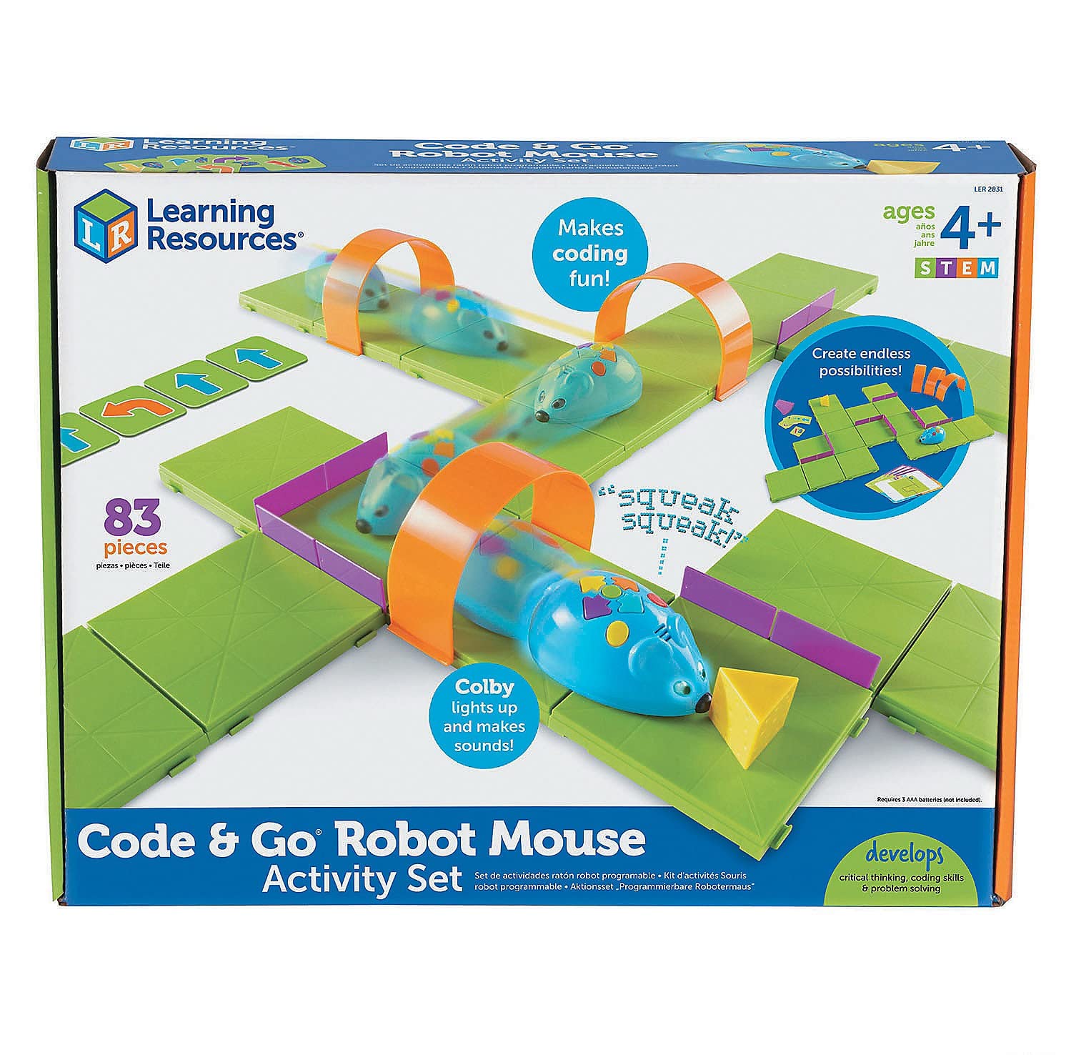 STEM Coding Robot Mouse Activity Set - Colorful Educational Toy for Kids | Learn Programming Basics | Perfect for Classrooms, Homeschooling & STEM Learning Activities