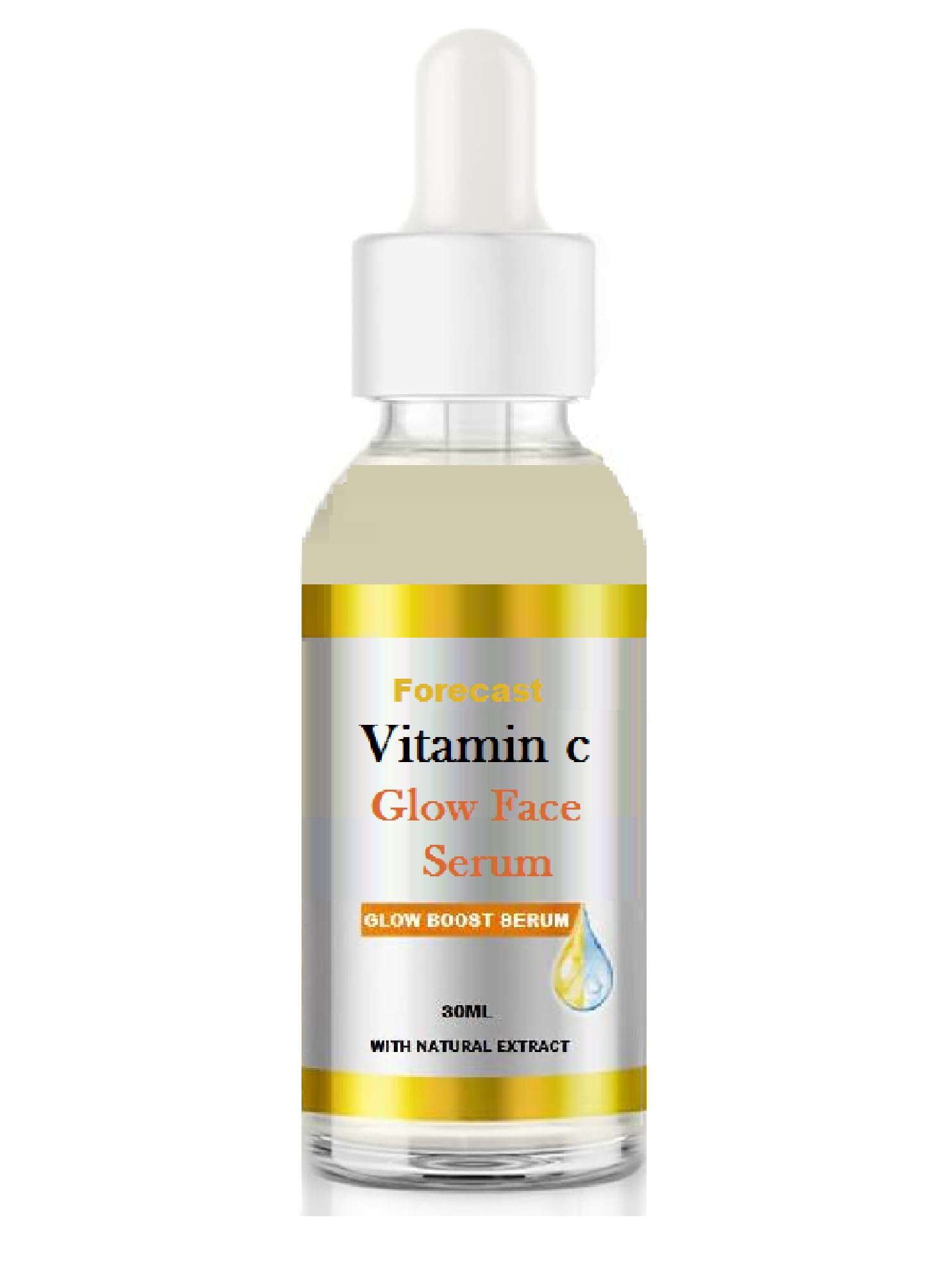 Forecast Skin Naturals Vitamin C Face Serum - Brightening & Spot Reduction Treatment for Glowing Skin, 30ml | Perfect for Morning Skincare Routine & Nighttime Anti-Aging Care