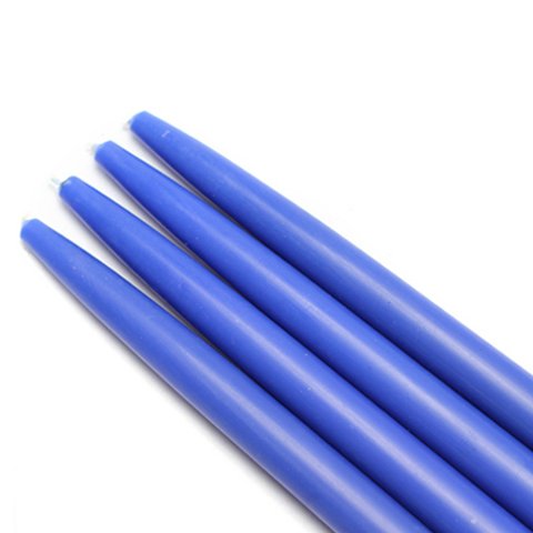 Jeco 10 Inch Blue Taper Candles - Bulk Pack of 144 Candles for Weddings, Parties & Home Decor | Premium Drip-Free Wax Candles