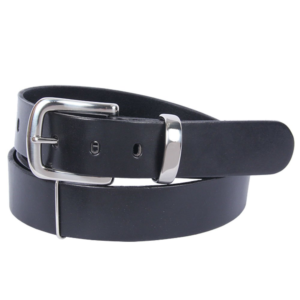 Premium Col. Littleton No.4 Genuine Leather Belt with Adjustable Fit & Nickel Buckle – Handcrafted in Lynnville, TN USA – Perfect for Business, Casual & Outdoor Wear