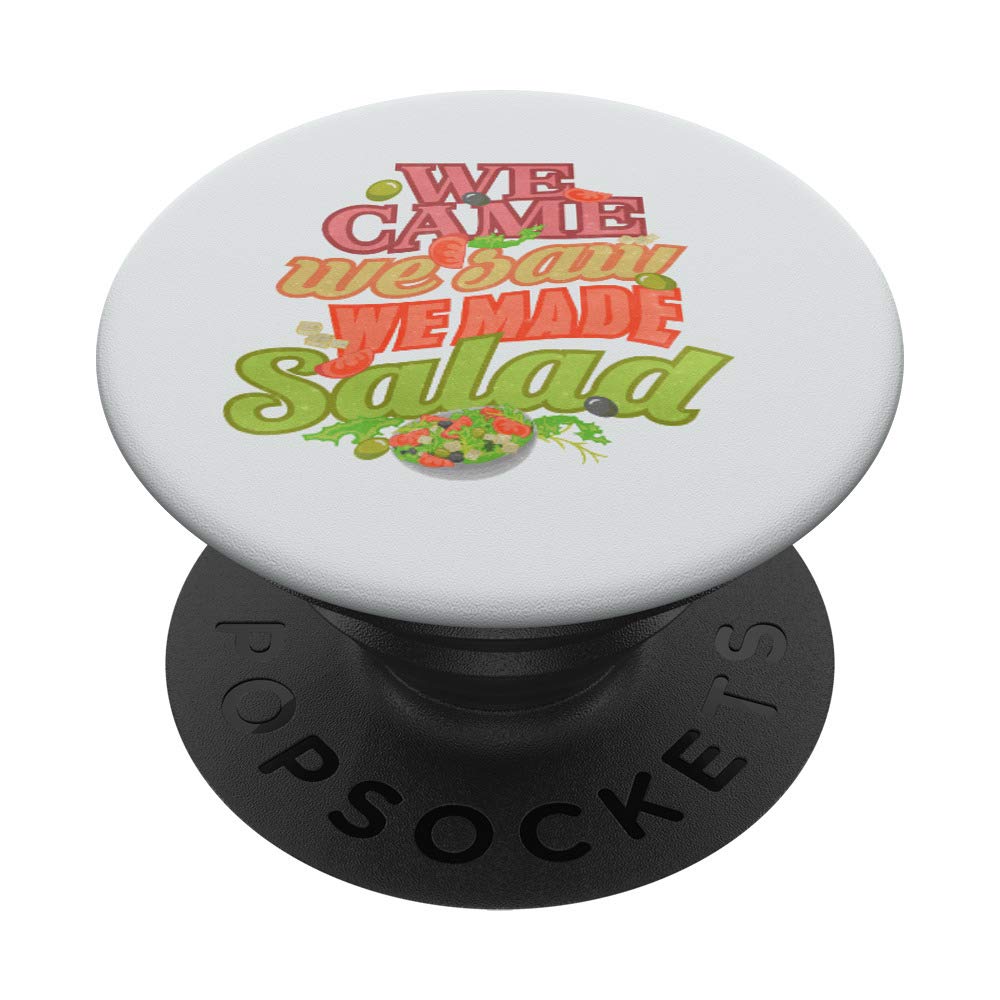 Vegan Plant-Based Salad Lover Gift - PopSockets Phone Grip & Stand for iPhone, Samsung & Tablets | Perfect for Kitchen, Picnics & Healthy Lifestyle