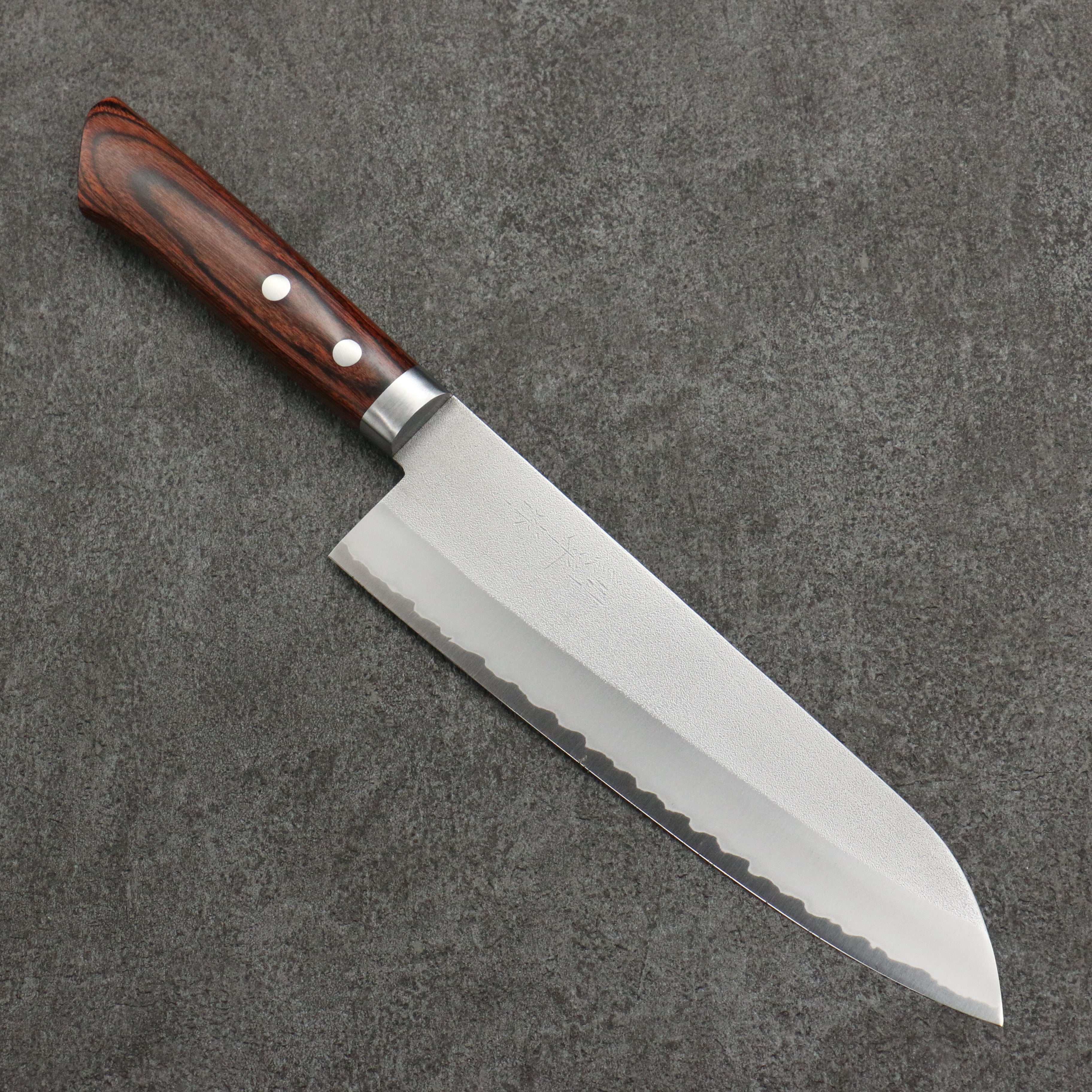 Kunihira VG1 Nashiji Gyuto 180mm Japanese Chef Knife with Mahogany Handle - Perfect for Slicing, Dicing & Precision Cooking