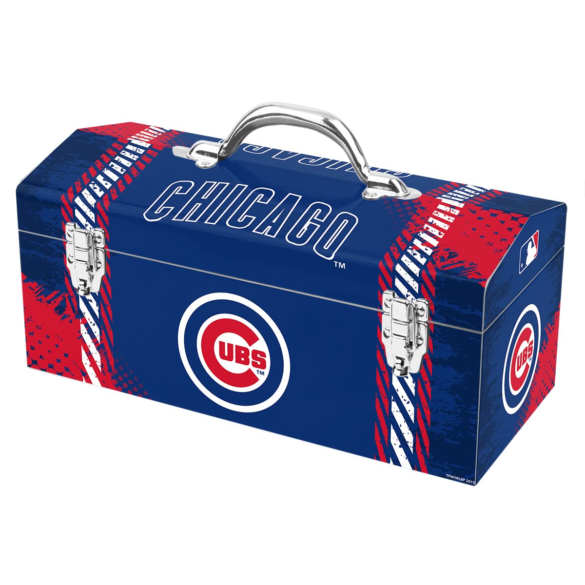 FANMATS 62153 Chicago Cubs Tool Box - Officially Licensed MLB Storage Organizer for Tools & Accessories | Perfect for Cubs Fans, Man Cave & Garage Organization